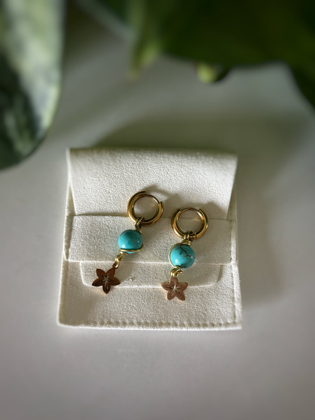 Boucles d’oreilles turquoise