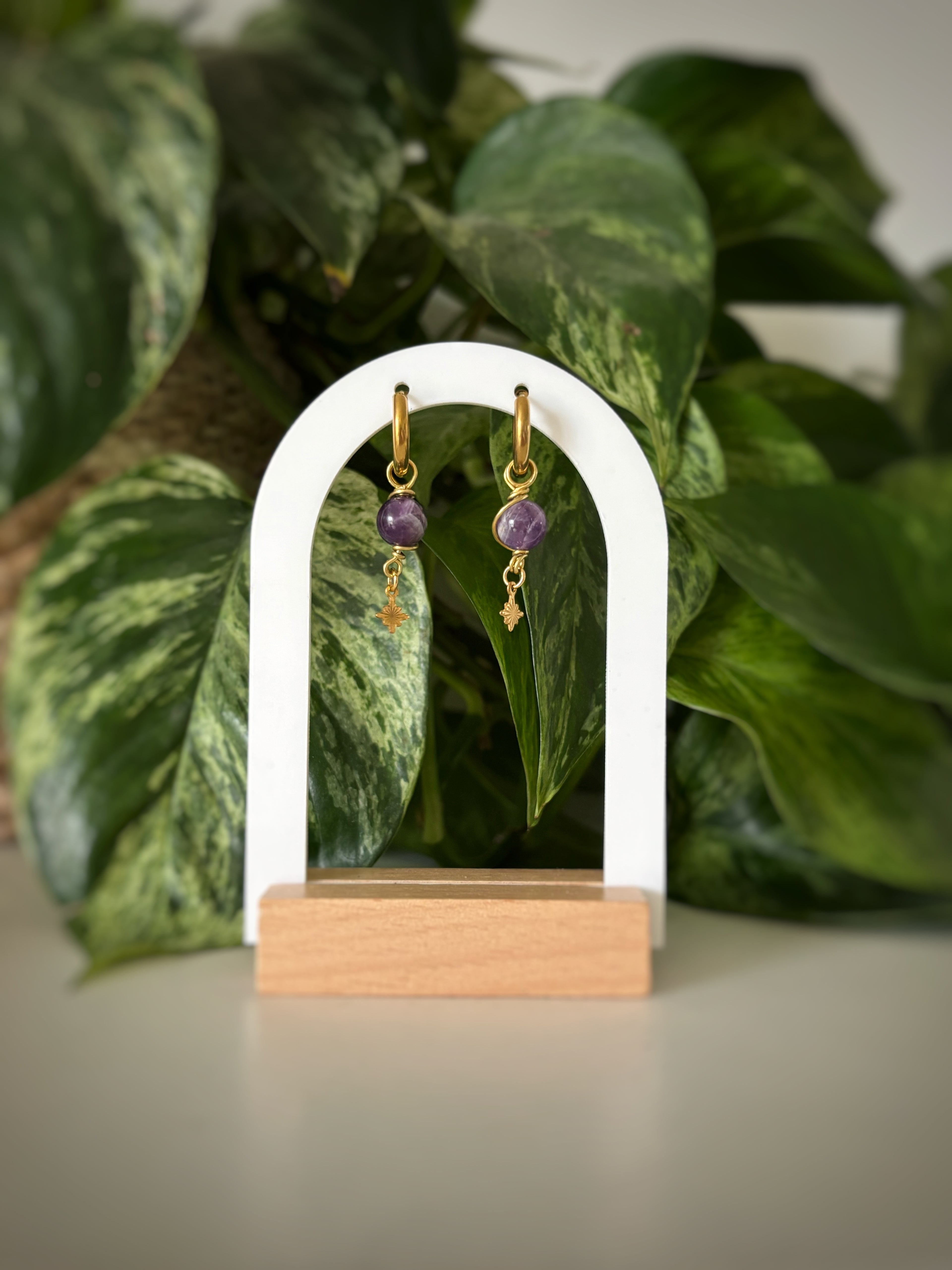 Boucles d’oreilles - Améthyste