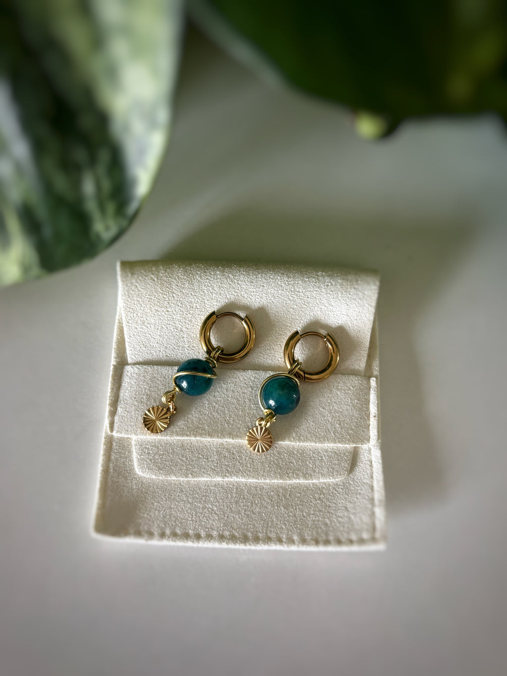 Boucles d’oreilles Apatite