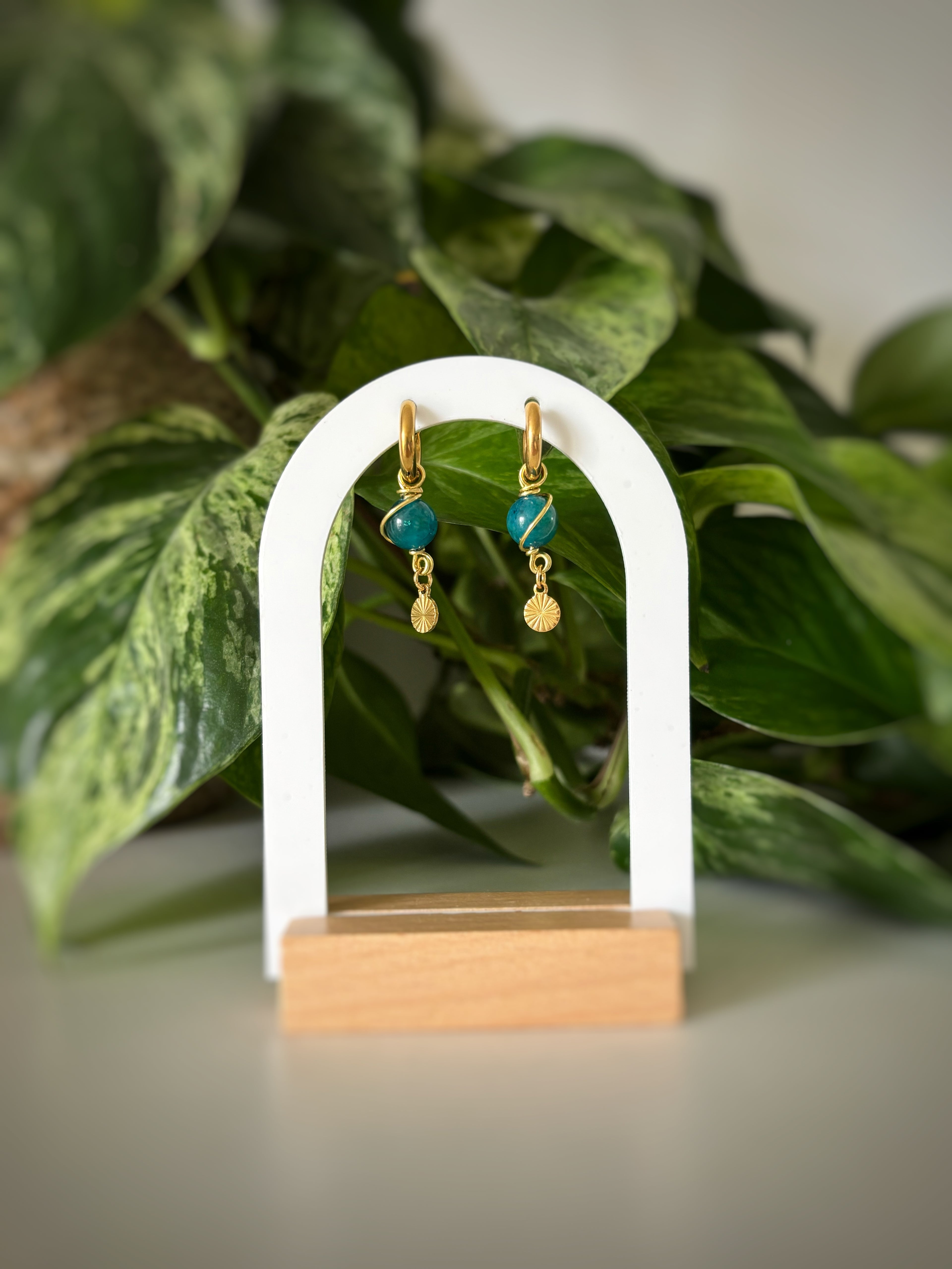 Boucles d’oreilles Apatite