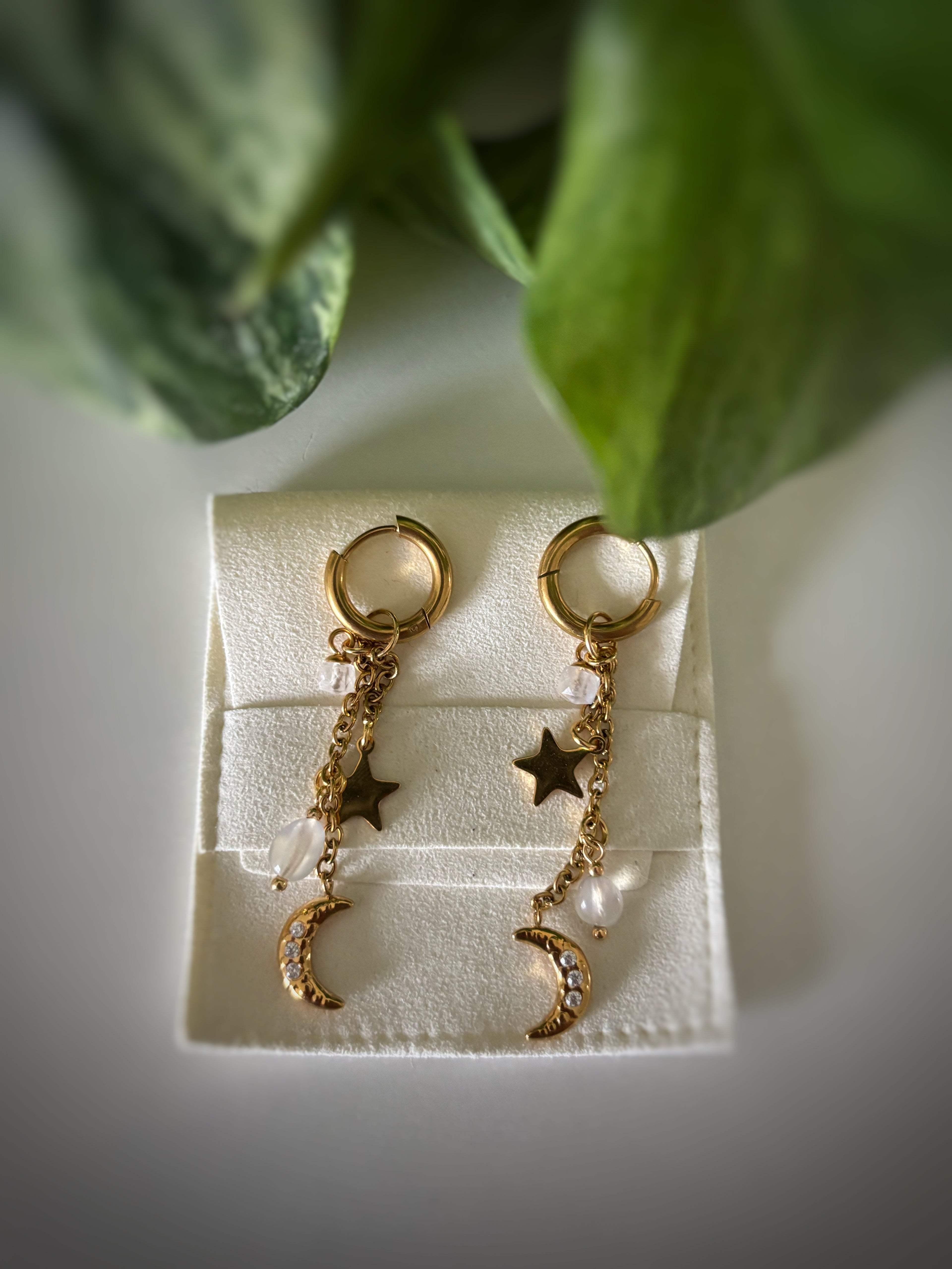 Boucles d’oreilles Sansa - Pierre de lune