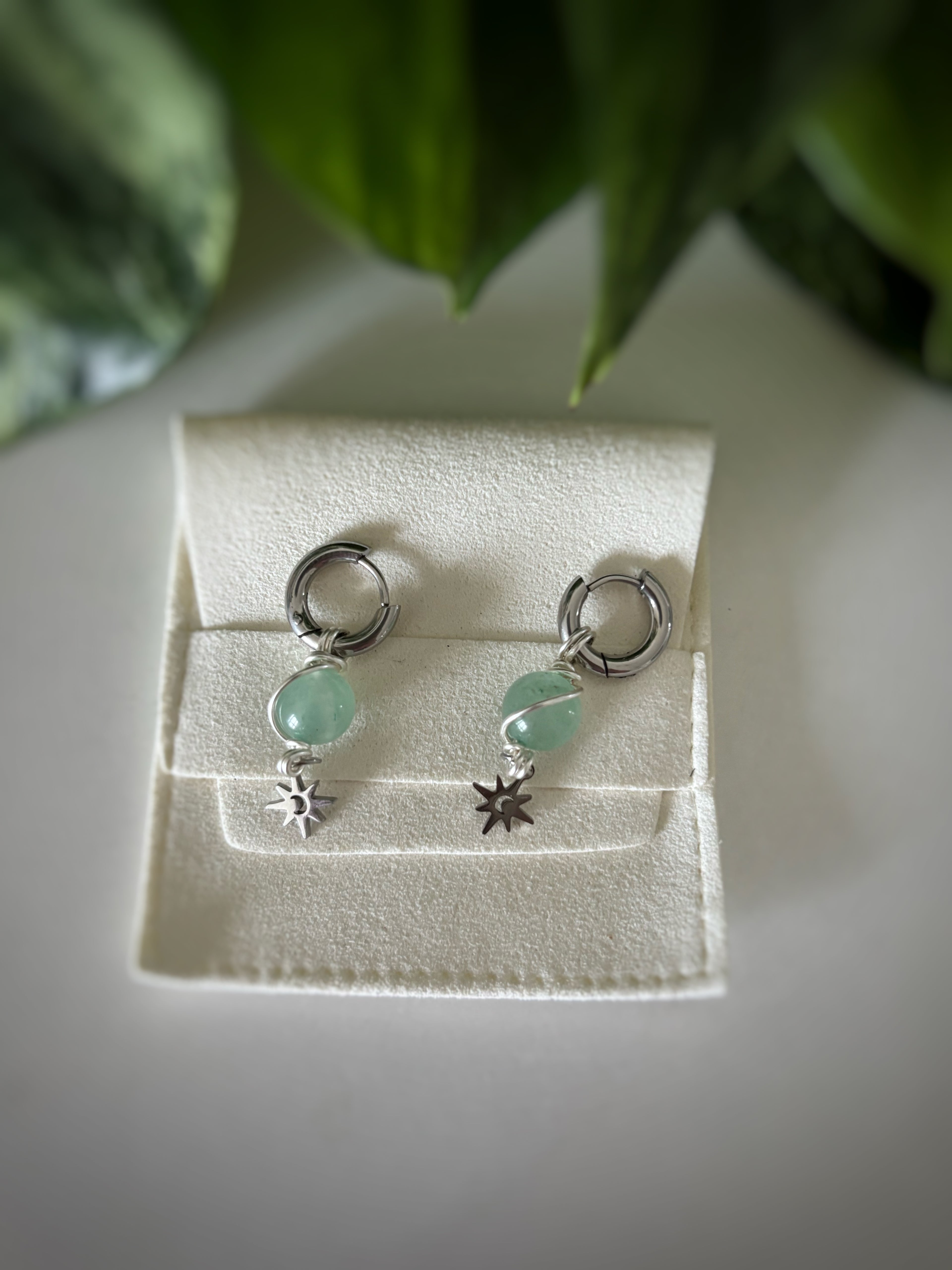 Boucles d’oreilles - Aventurine verte
