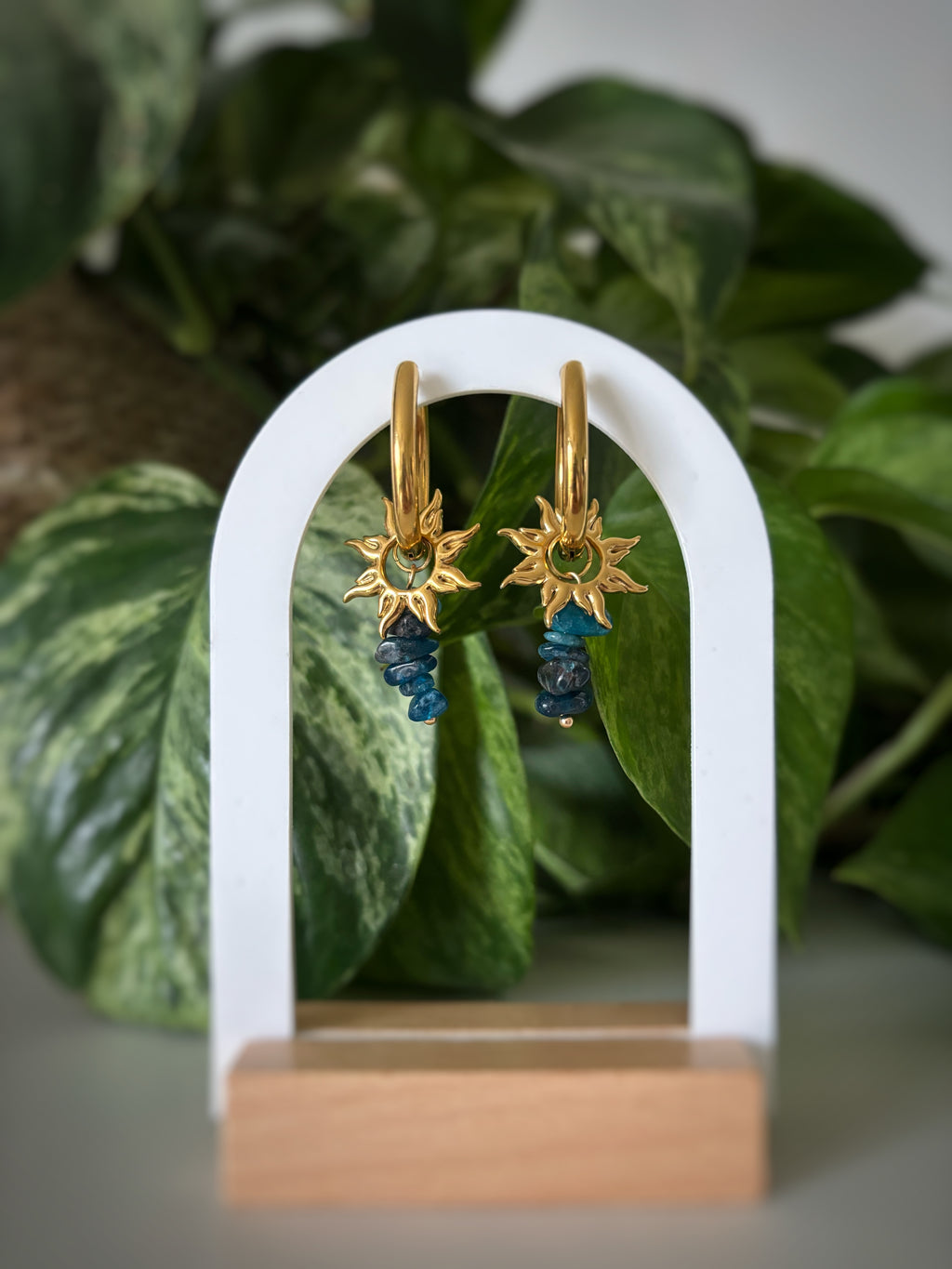 Boucles d’oreilles Luna - Apatite