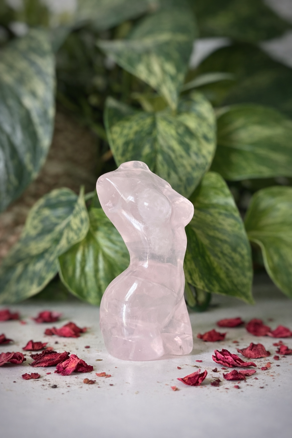 Buste femme Quartz rose