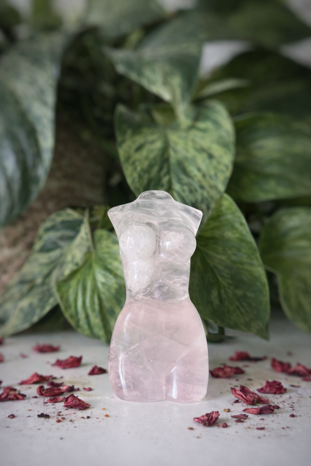 Buste femme Quartz rose