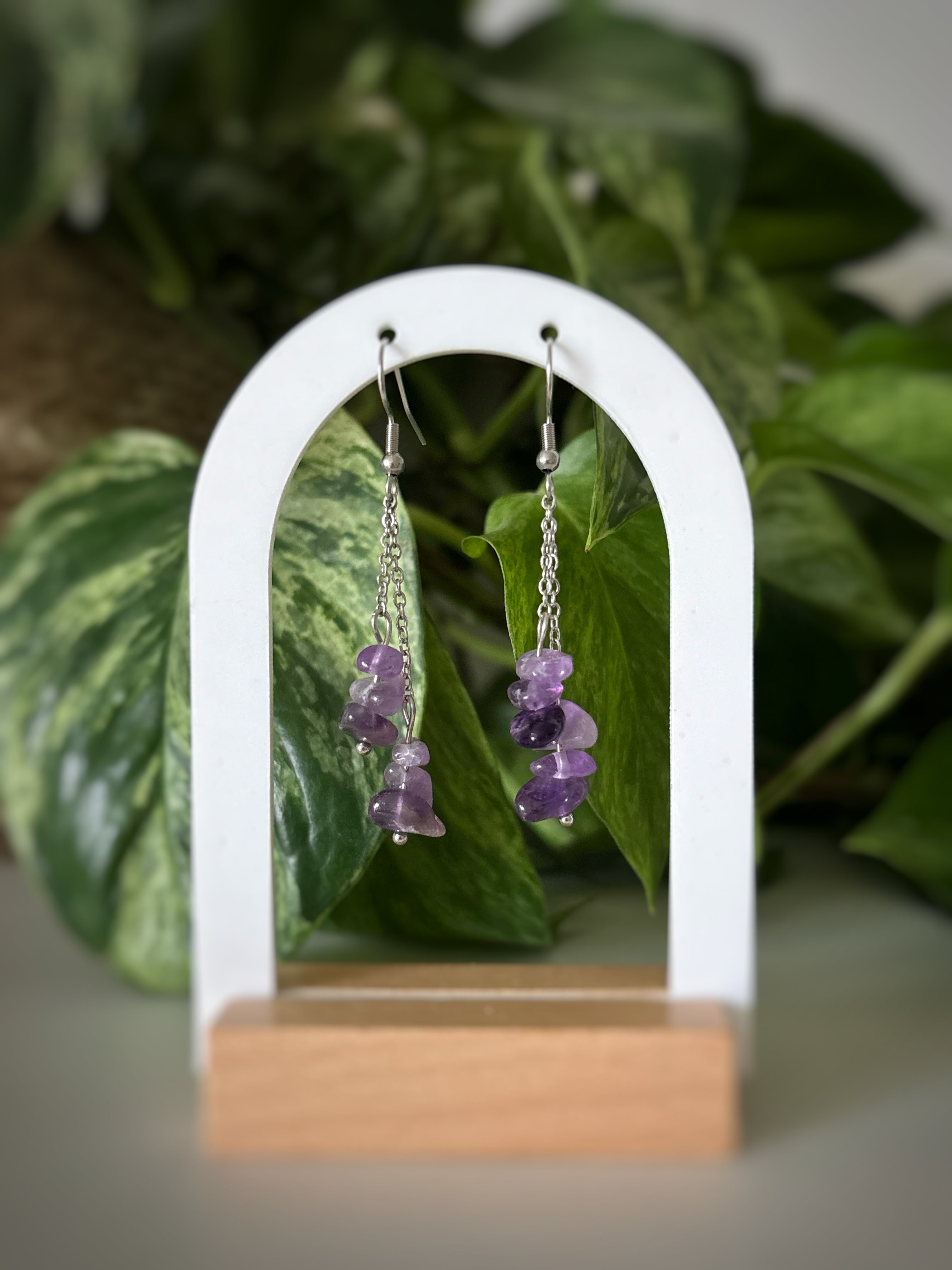 Boucles d’oreilles Iris - Améthyste