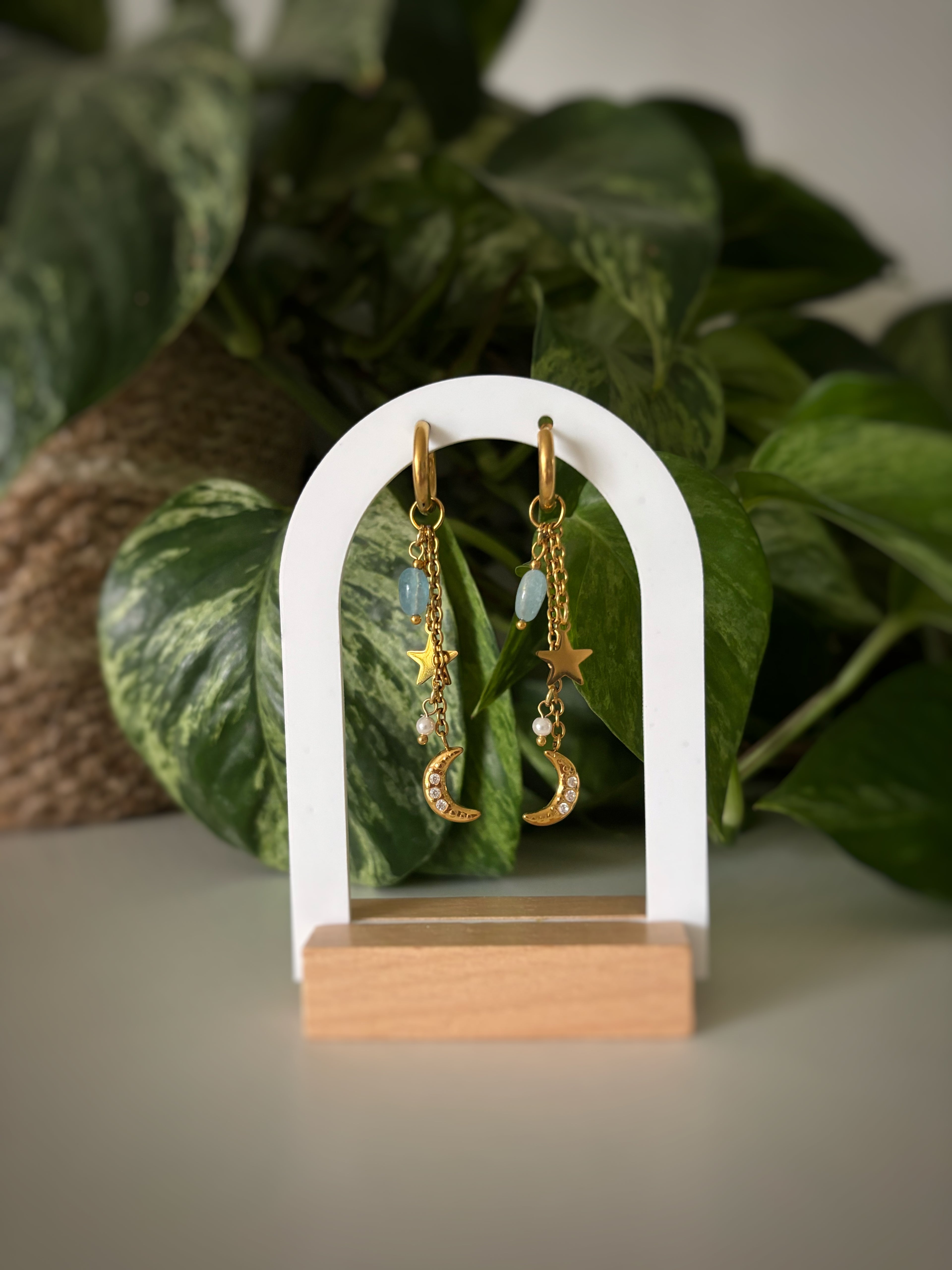 Boucles d’oreilles Sansa - Aigue-Marine