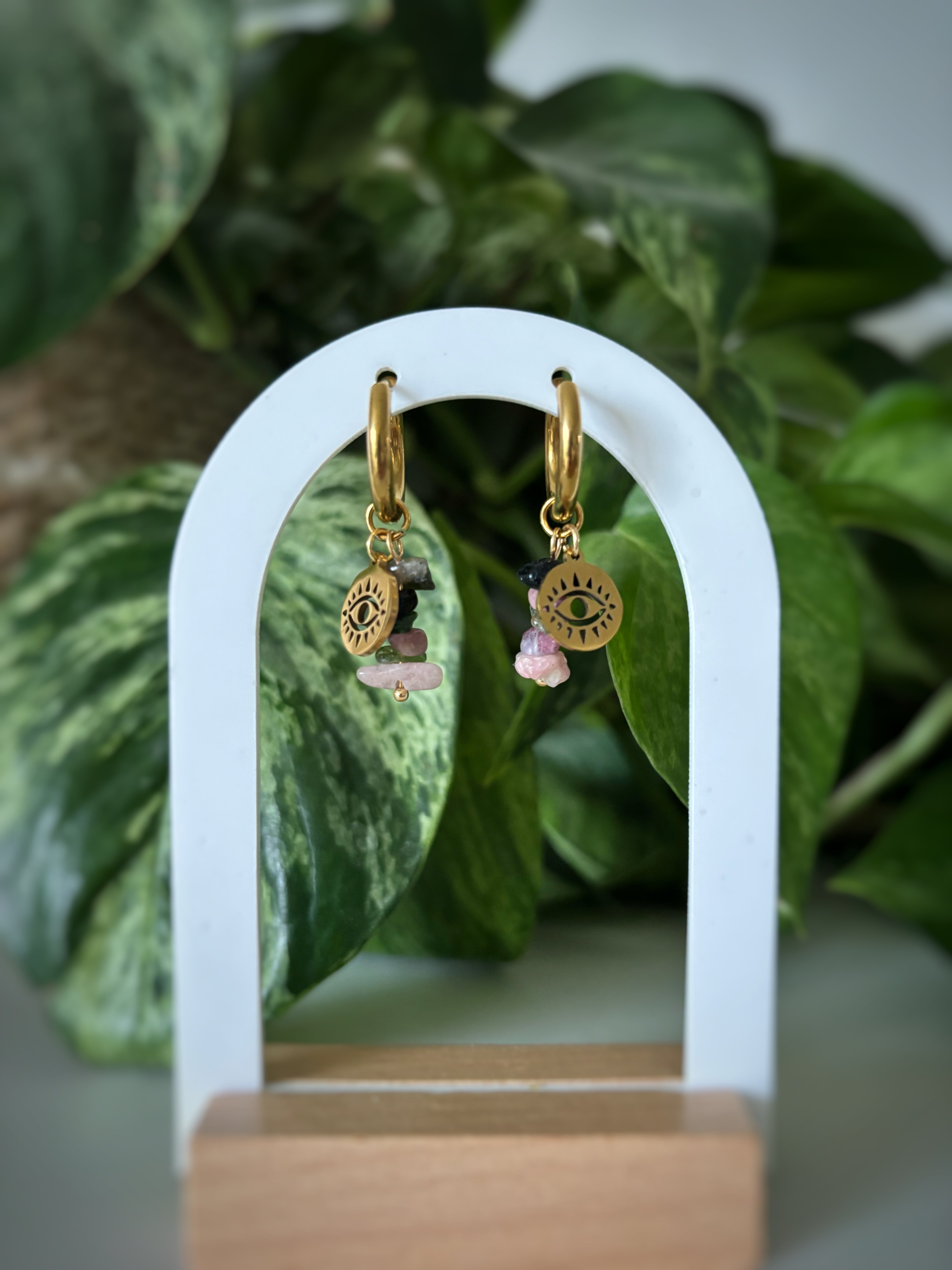 Boucles d’oreilles - fluorite