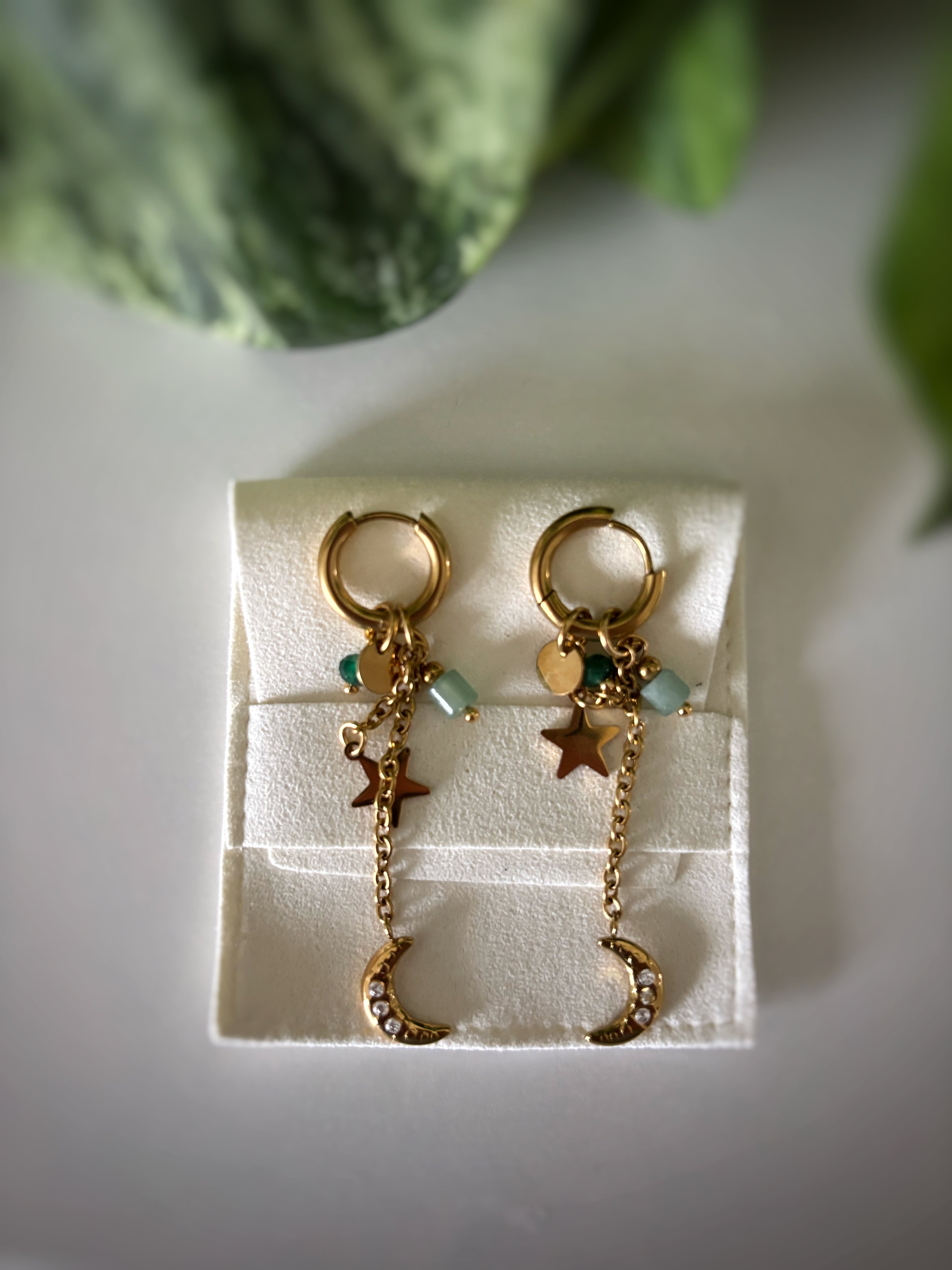 Boucles d’oreilles Sansa - Aventurine verte