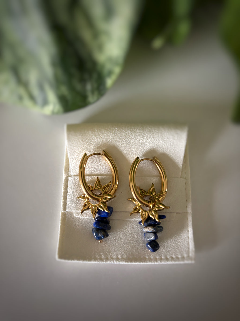 Boucles d’oreilles Luna - Lapis-lazuli