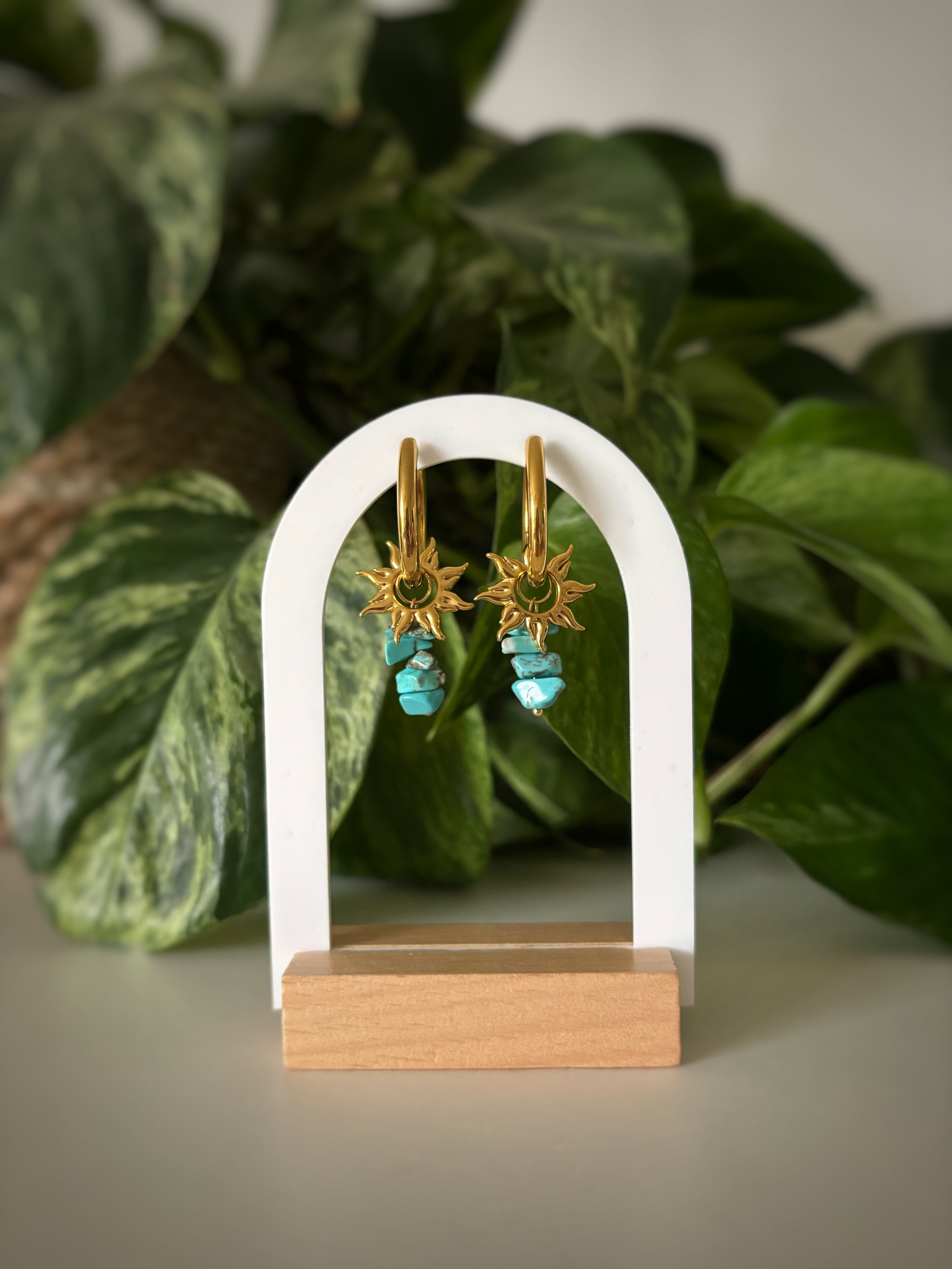 Boucles d’oreilles Luna - Turquoise