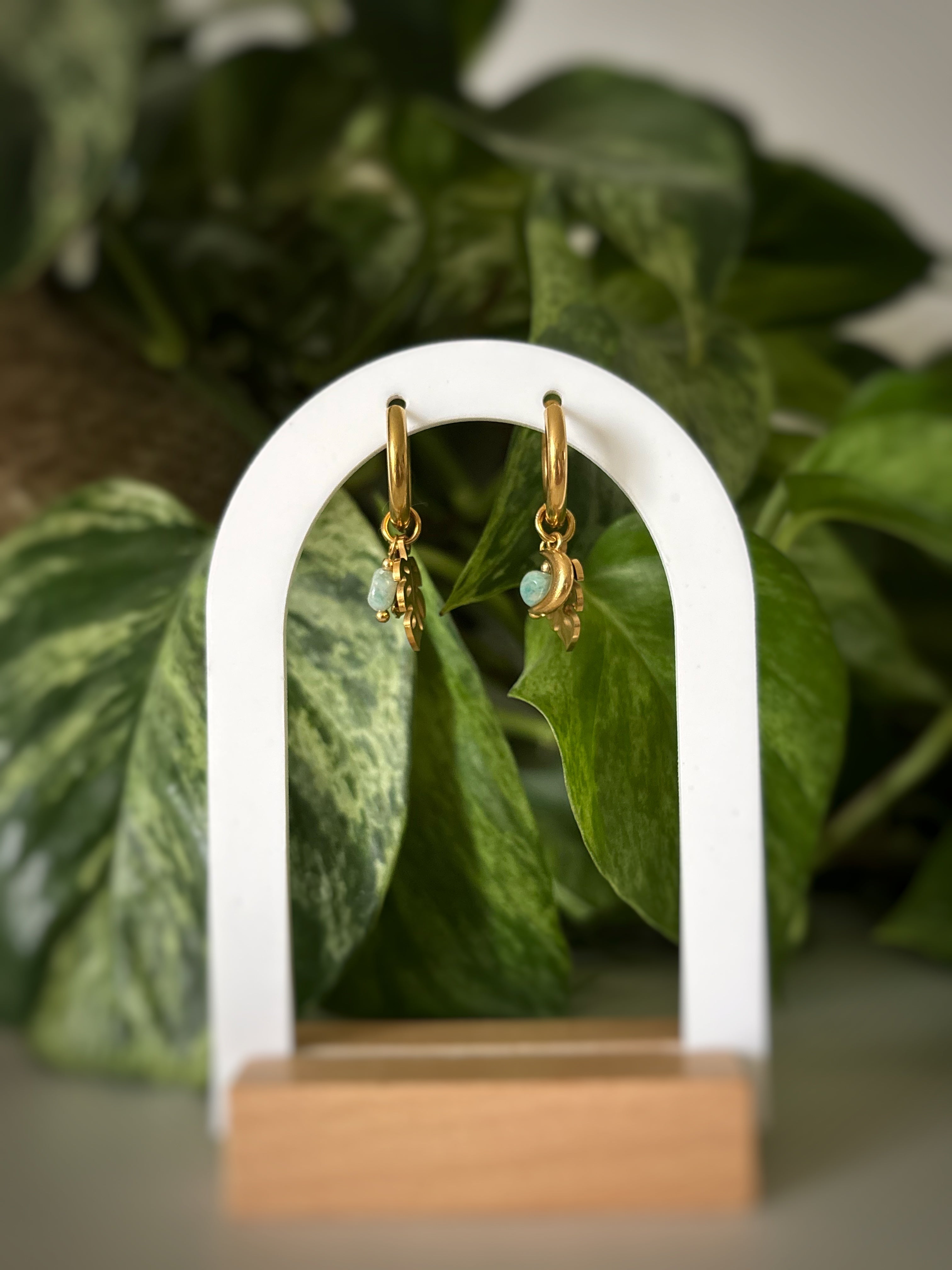 Boucles d’oreilles Lunélys - Amazonite