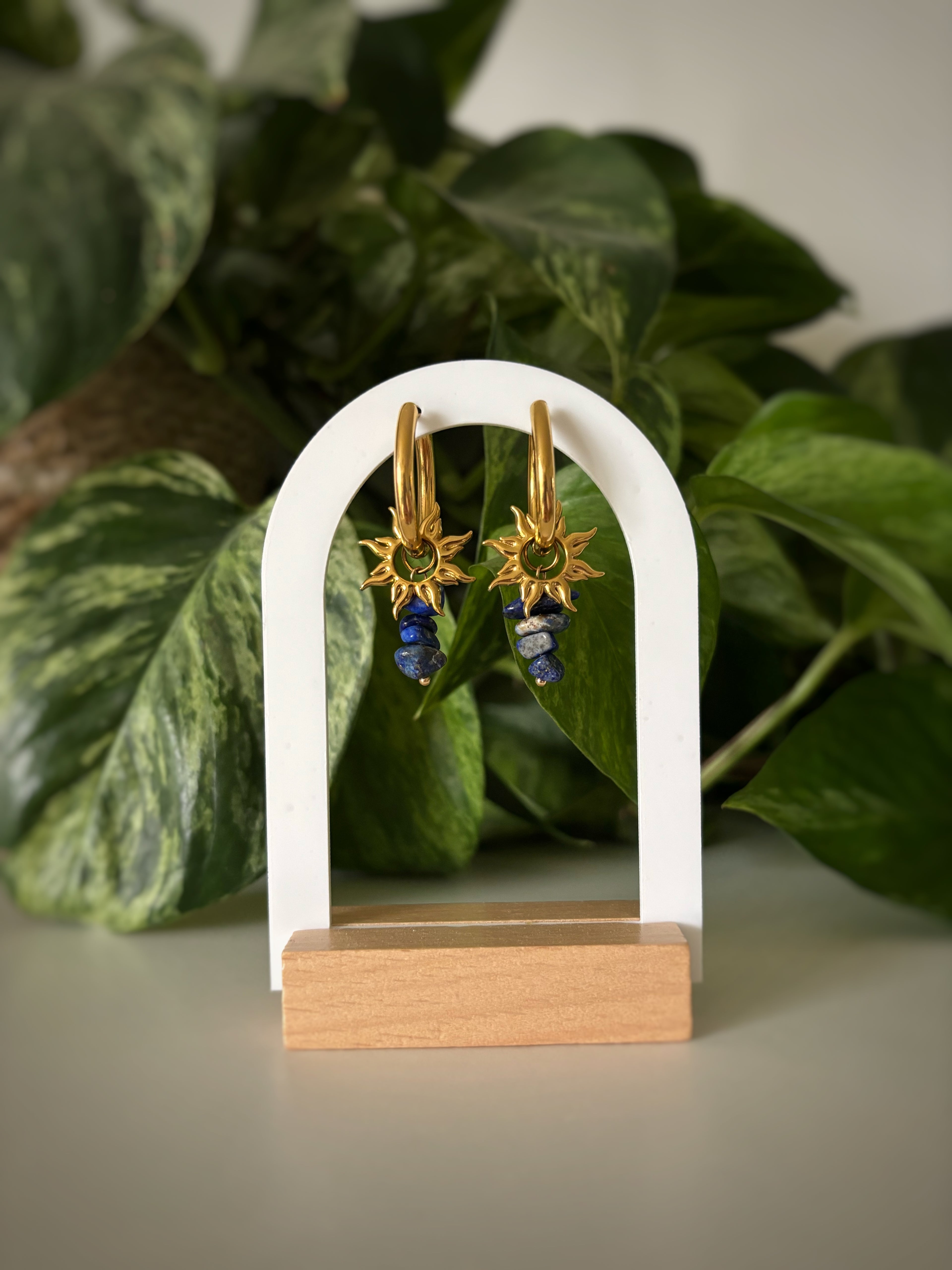 Boucles d’oreilles Luna - Lapis-lazuli
