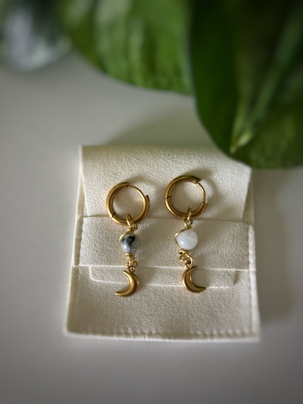 Boucles d’oreilles - Pierre de lune