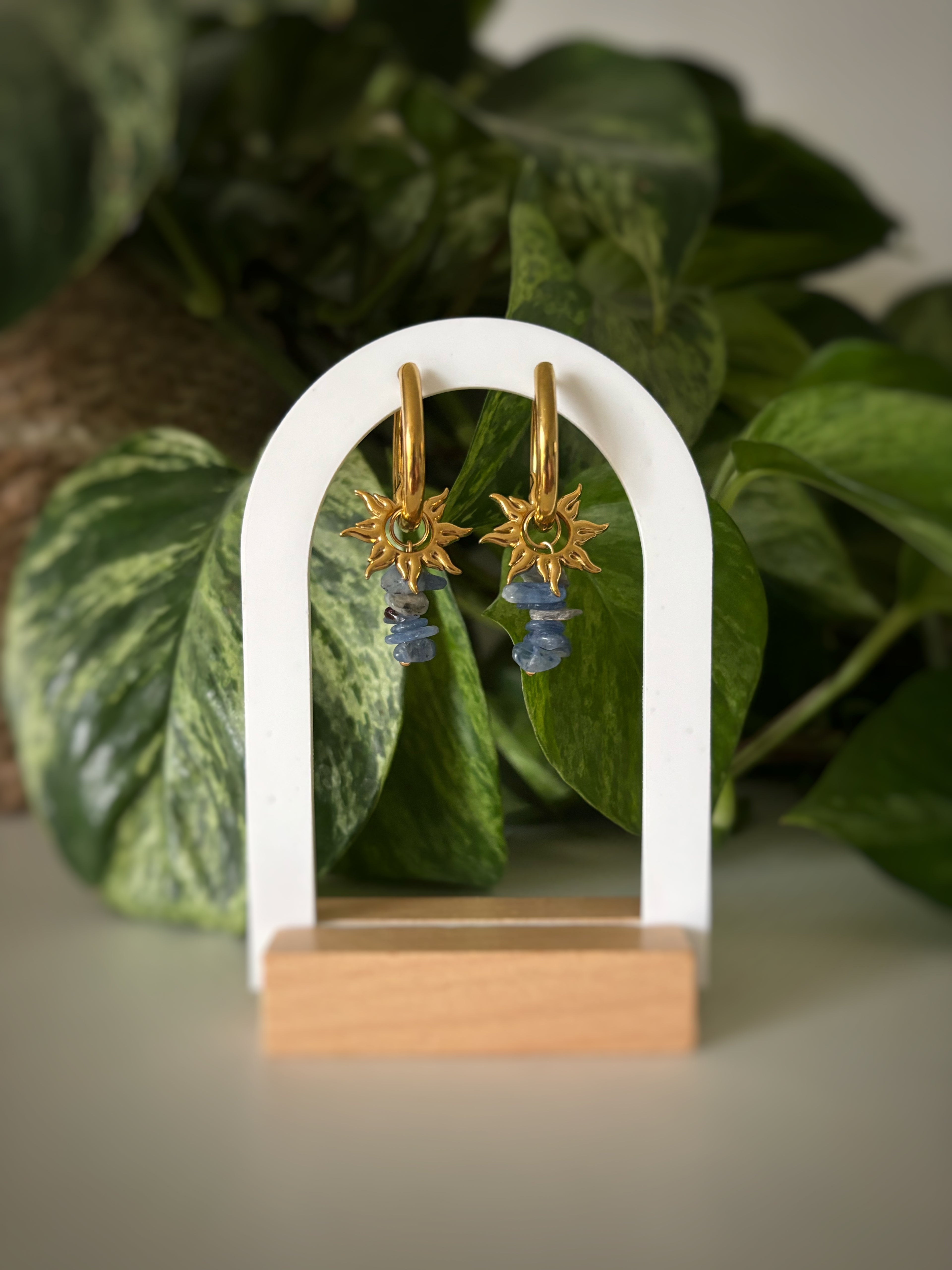 Boucles d’oreilles Luna - Cyanite