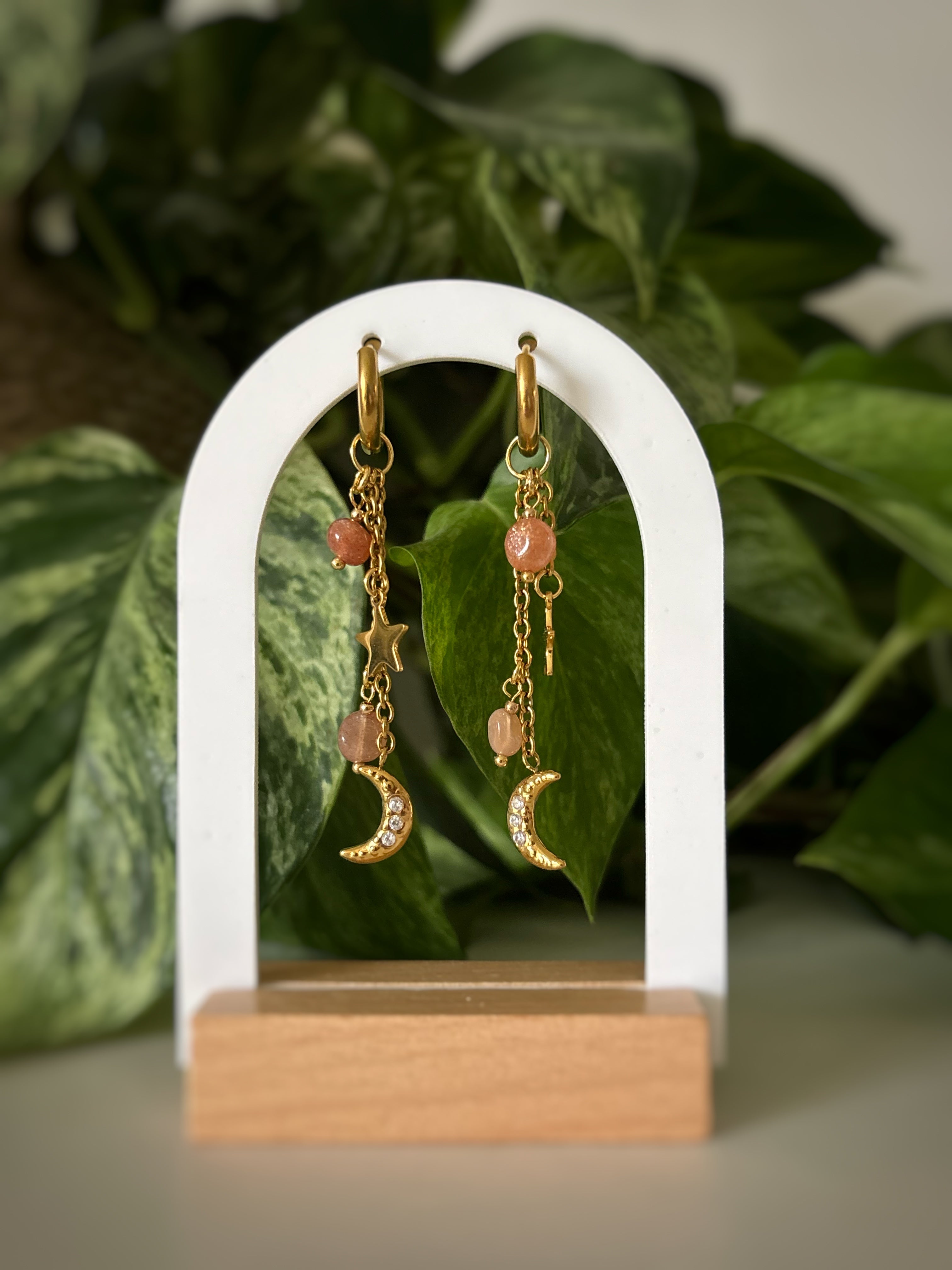 Boucles d’oreilles Sansa - Pierre de soleil