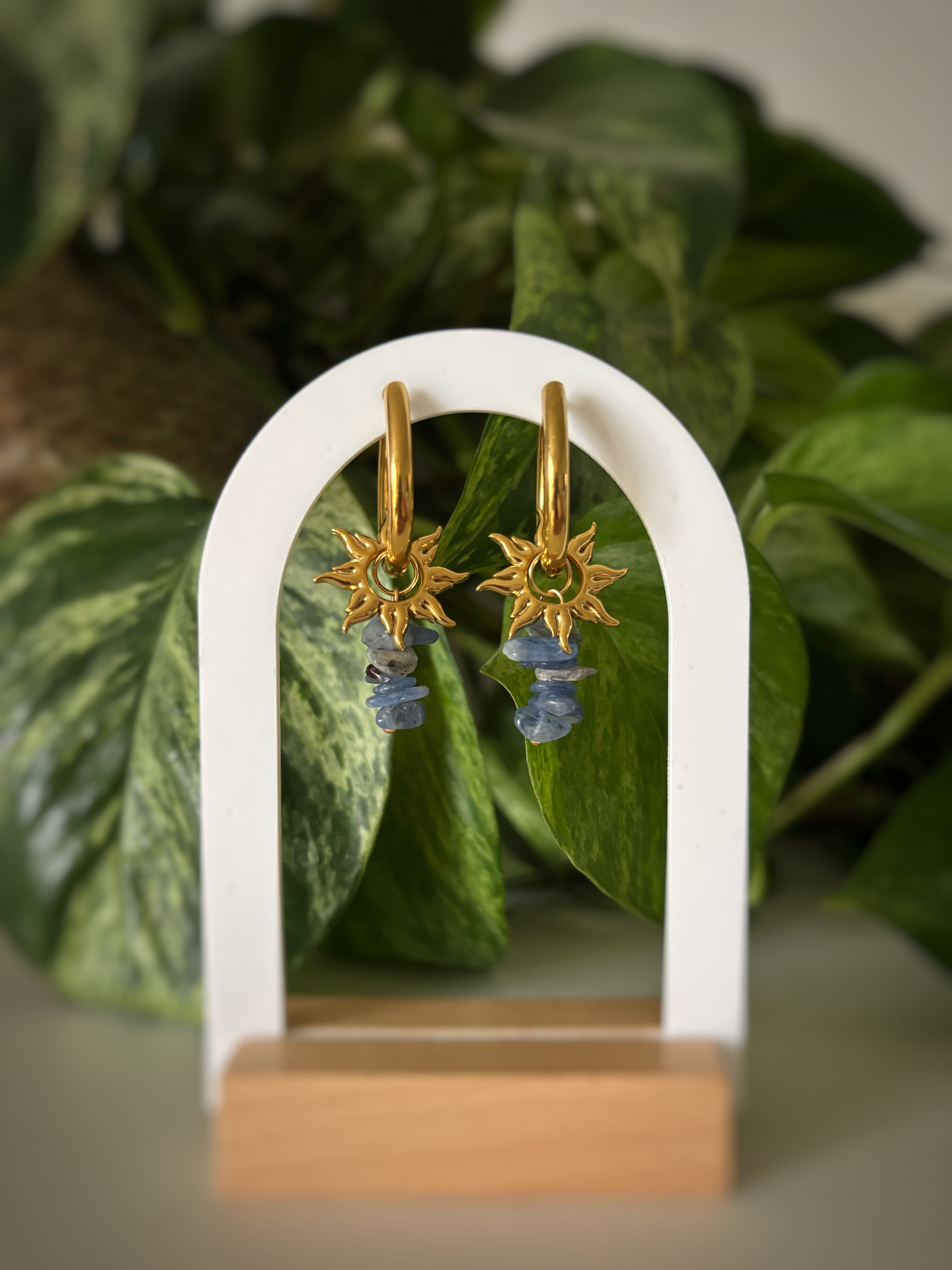 Boucles d’oreilles Luna - Cyanite