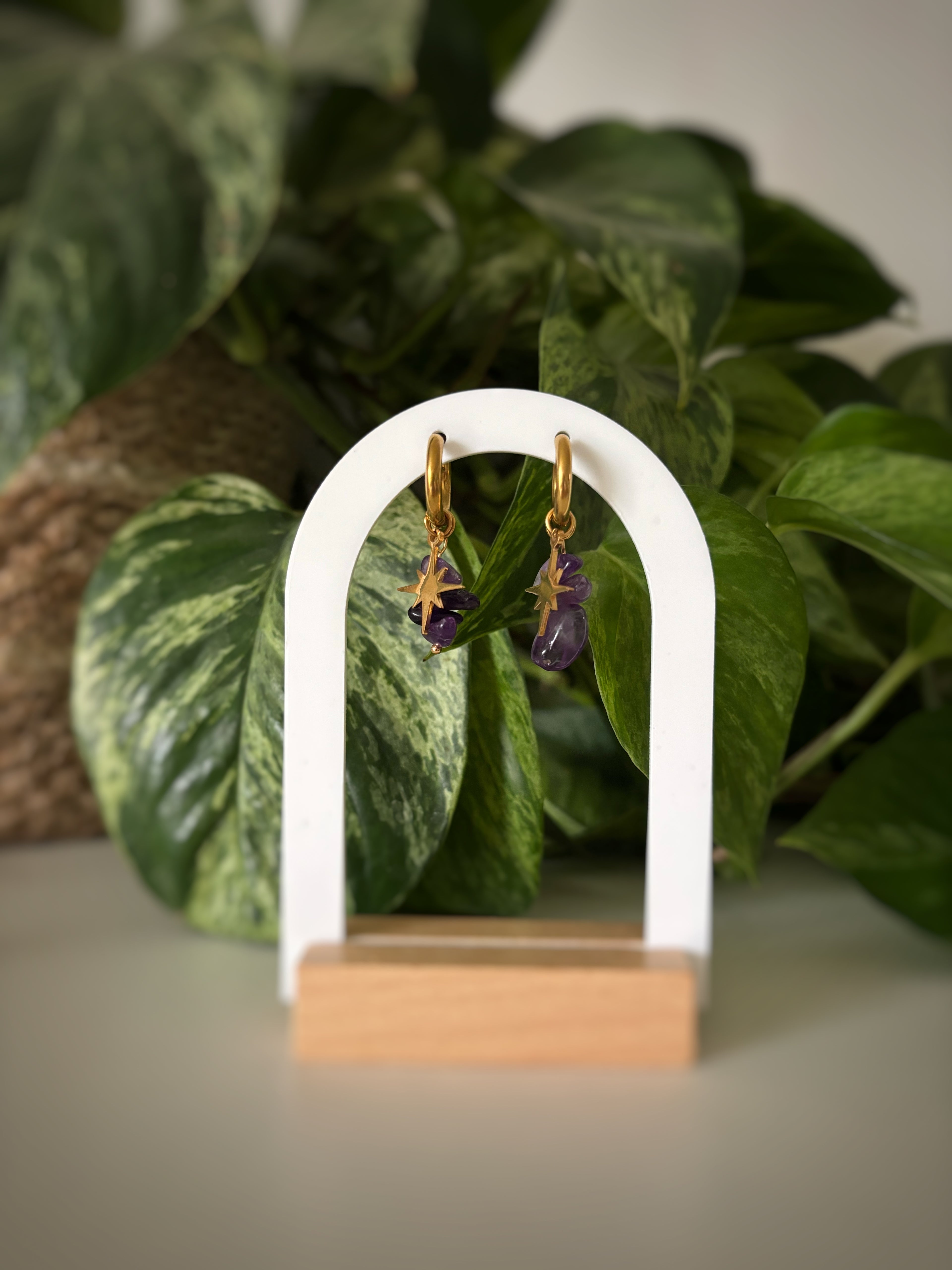 Boucles d’oreilles - Améthyste