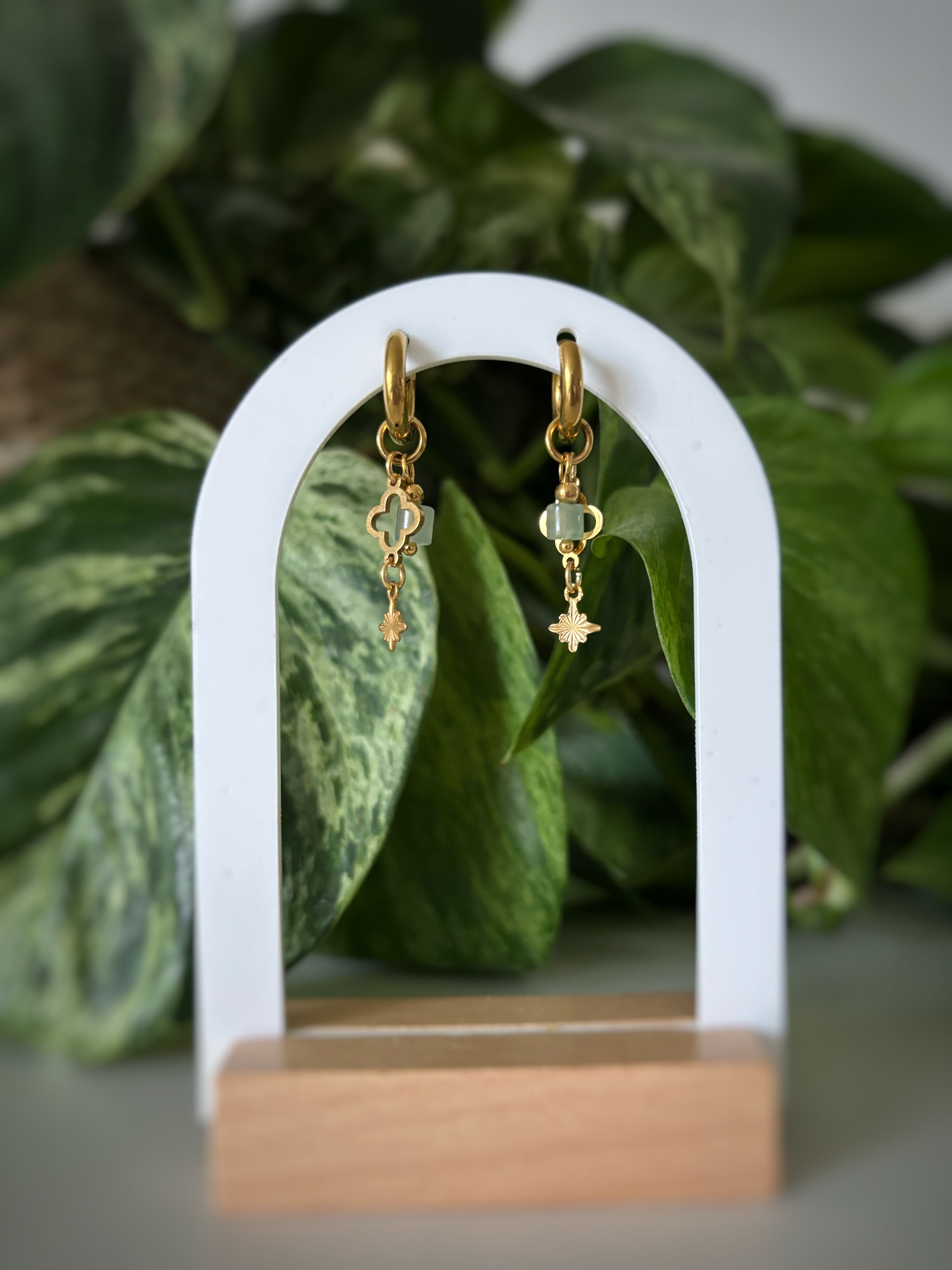 Boucles d’oreilles - Aventurine verte