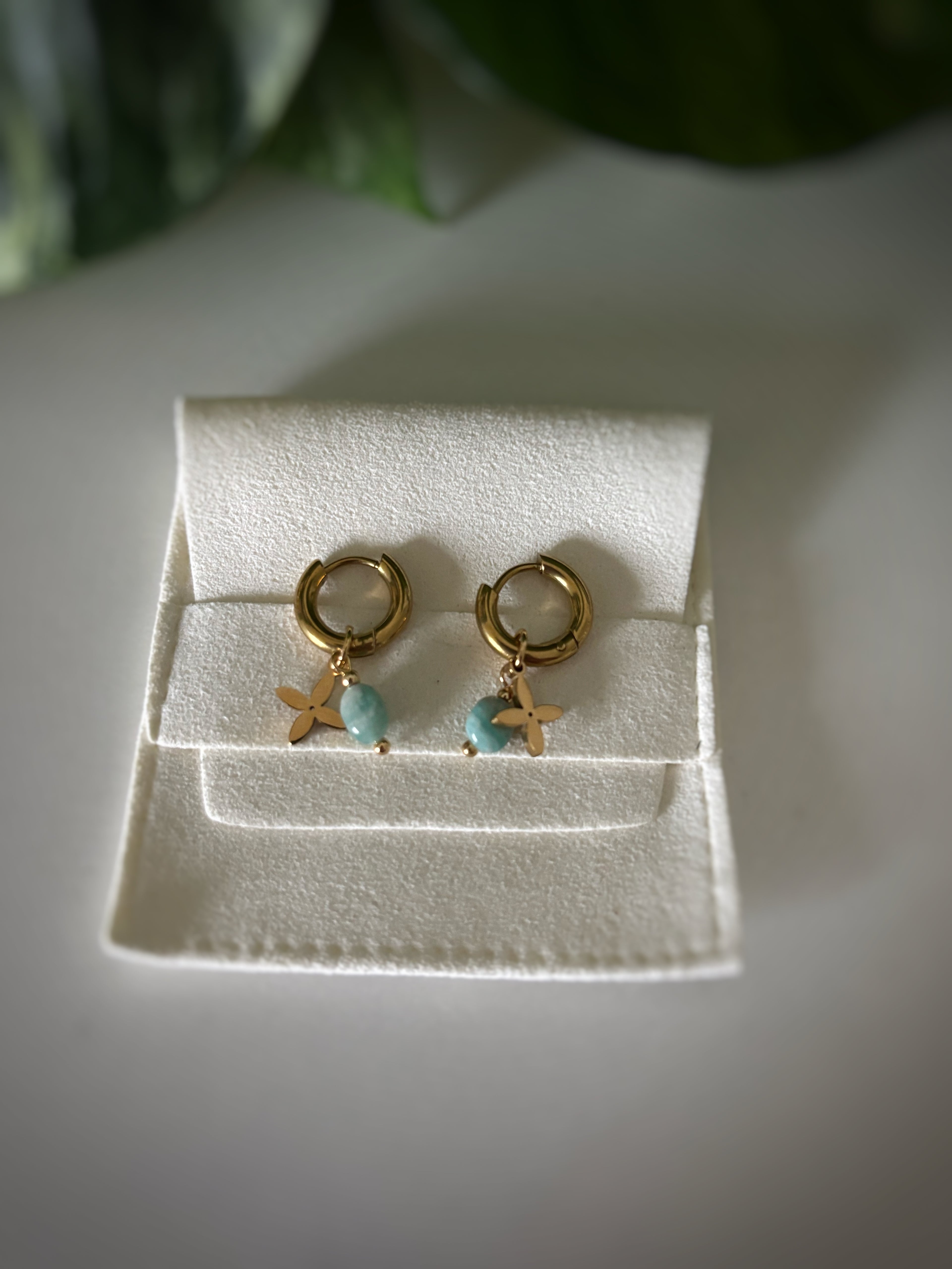 Boucles d’oreilles Arya - Amazonite
