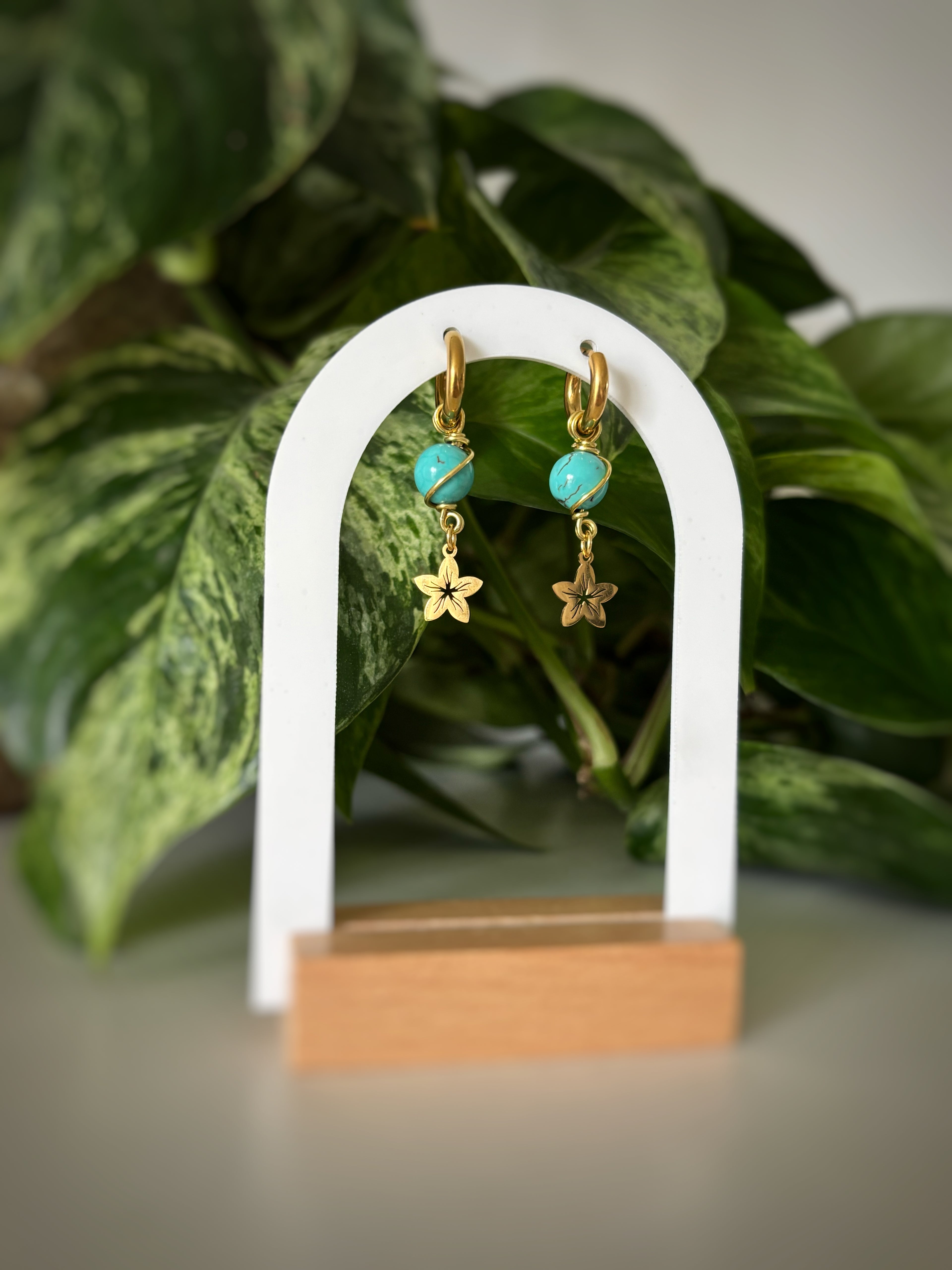 Boucles d’oreilles turquoise