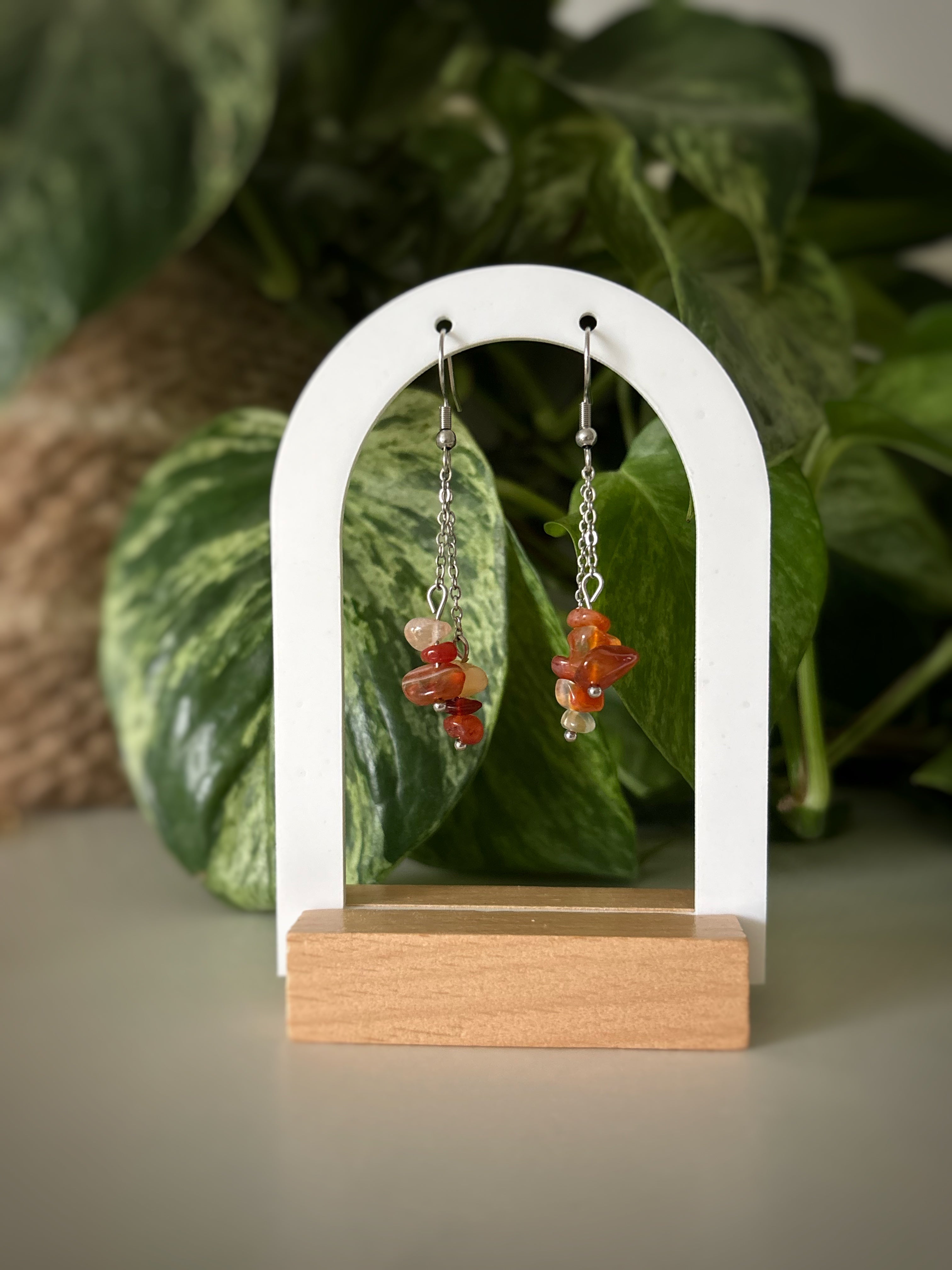 Boucles d’oreilles Iris - Cornaline