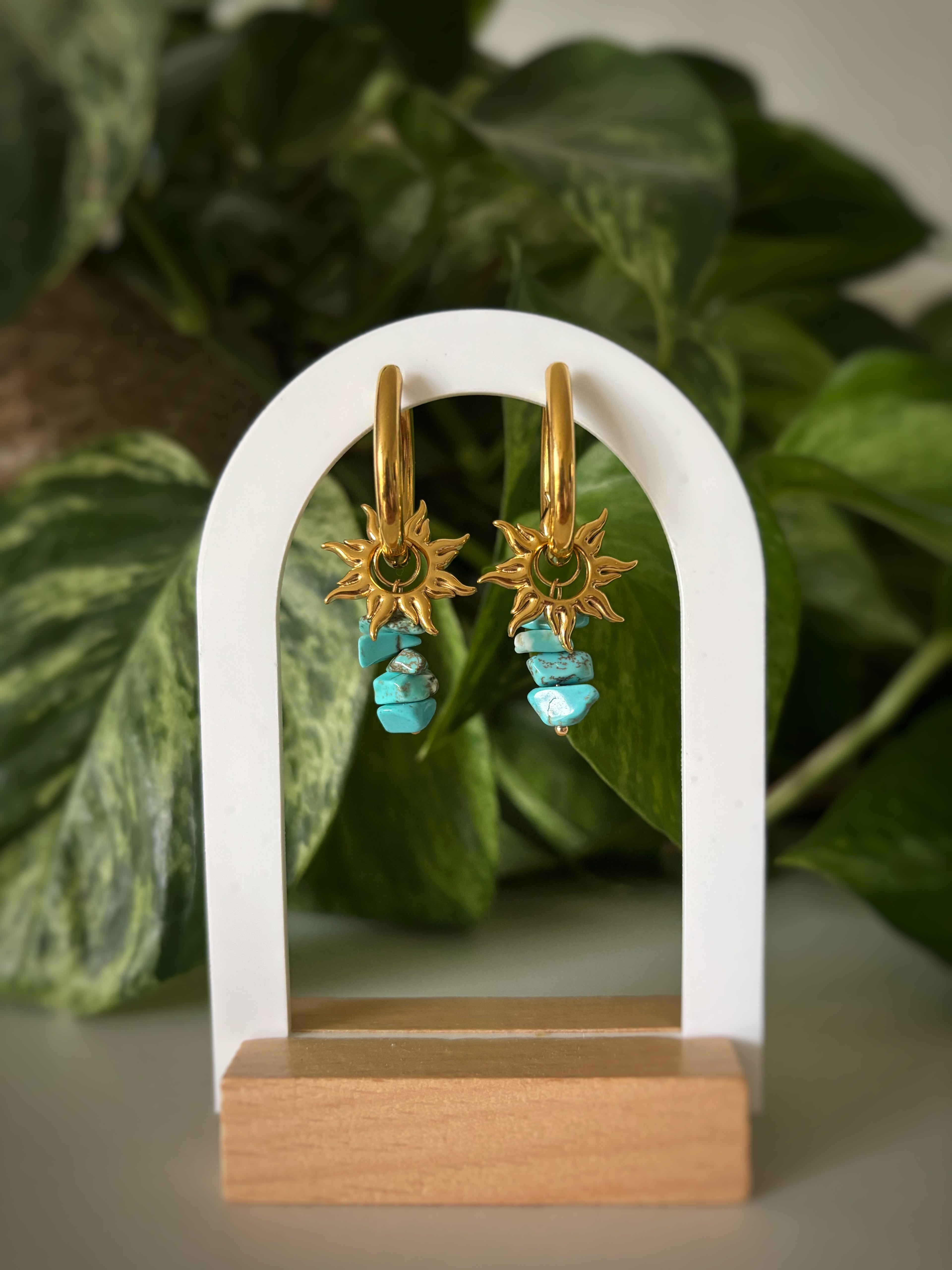 Boucles d’oreilles Luna - Turquoise