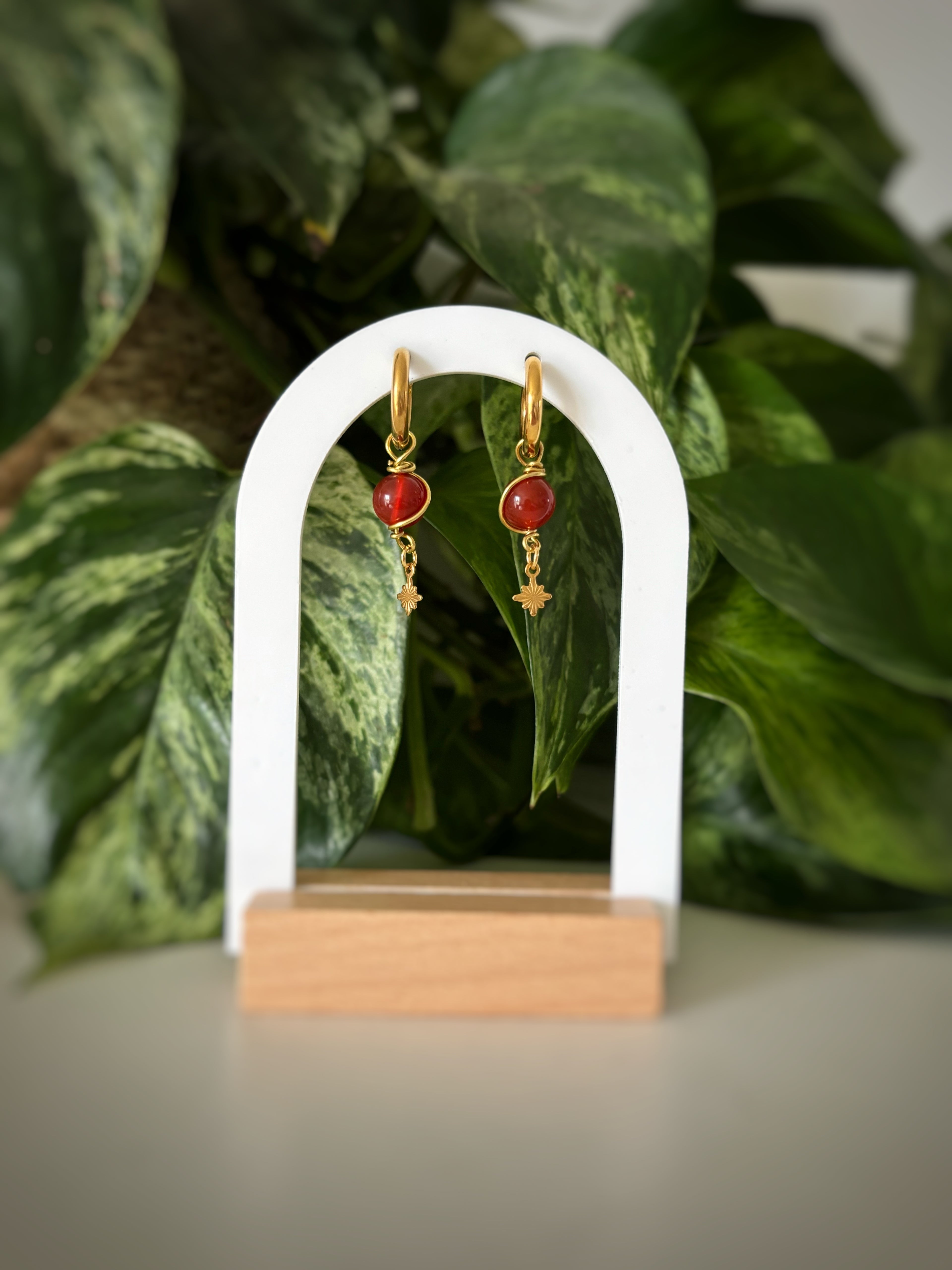 Boucles d’oreilles - Cornaline