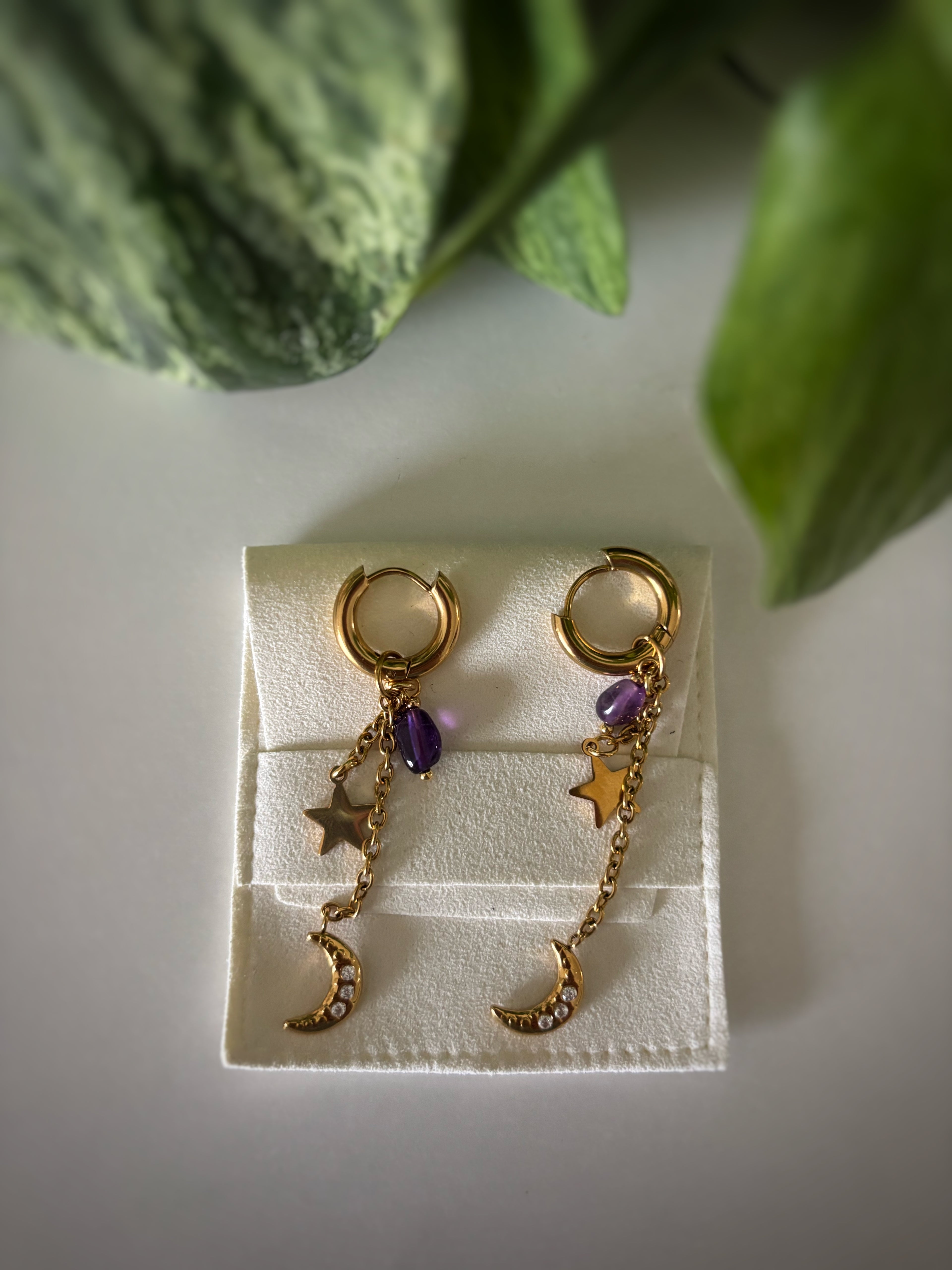 Boucles d’oreilles Sansa - améthyste