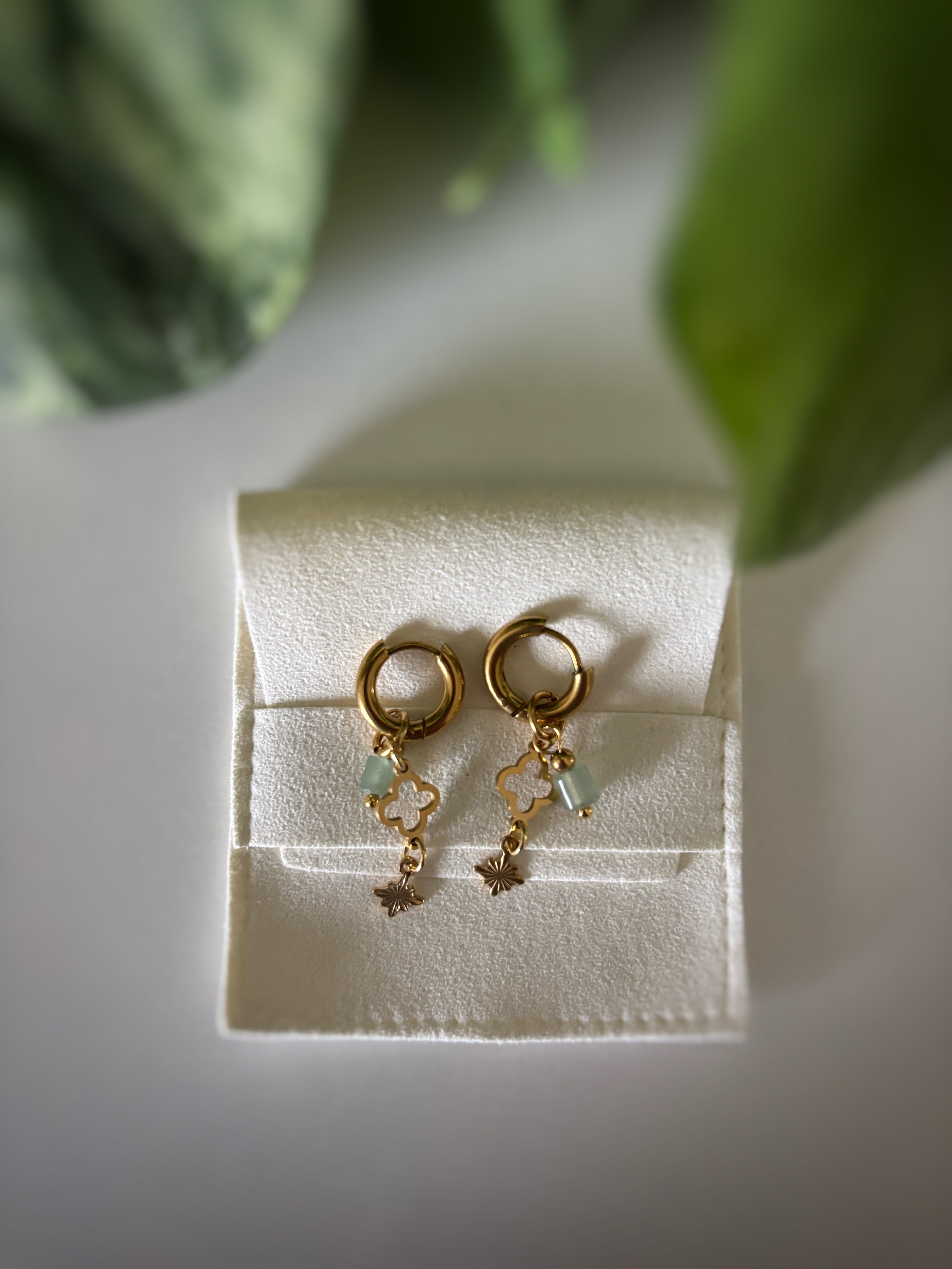 Boucles d’oreilles - Aventurine verte