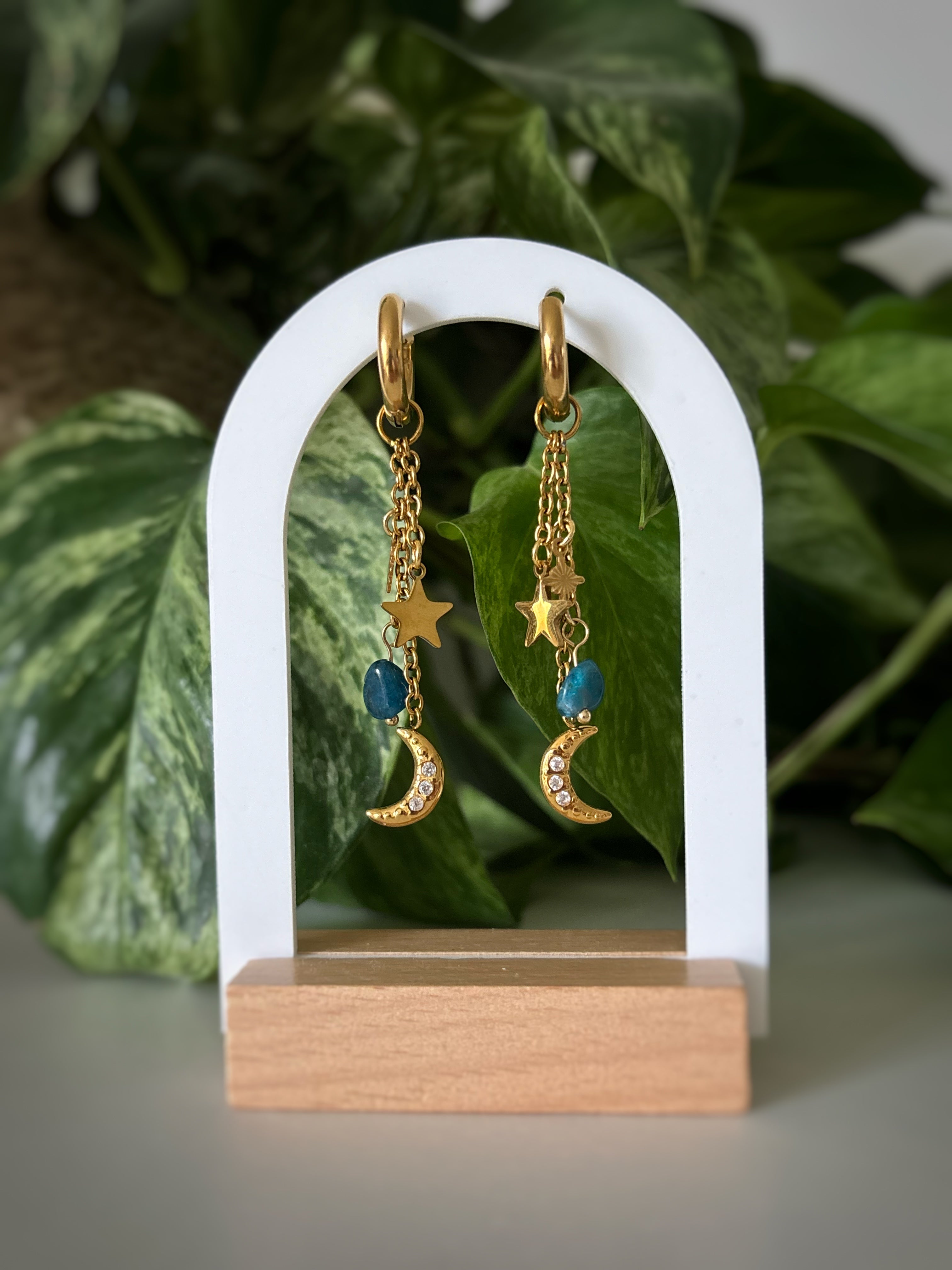 Boucles d’oreilles Sansa - Apatite