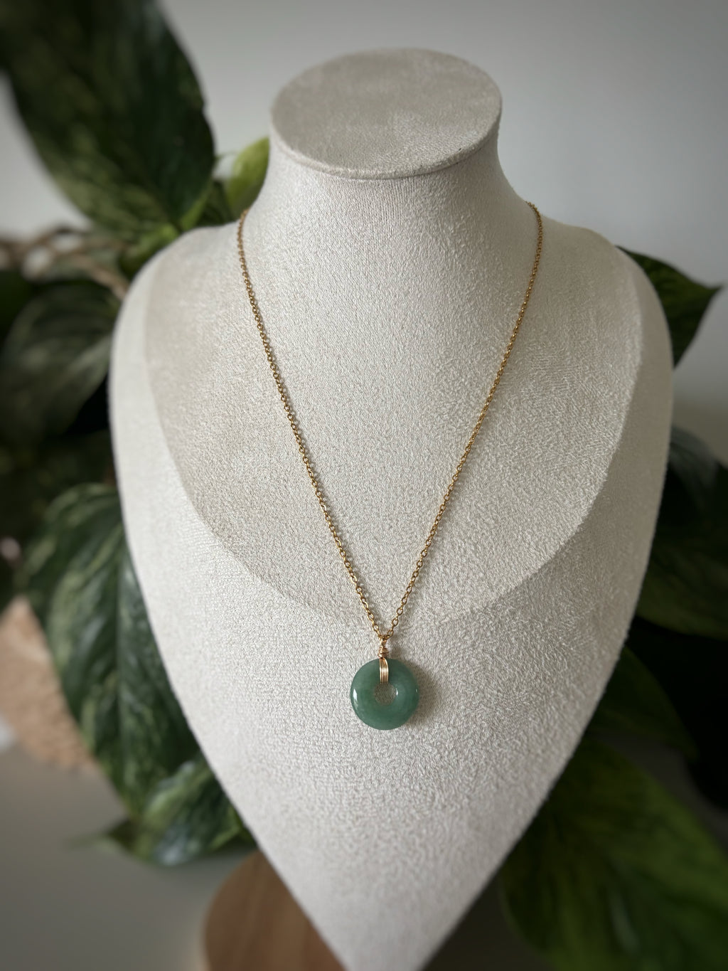 Collier aventurine verte