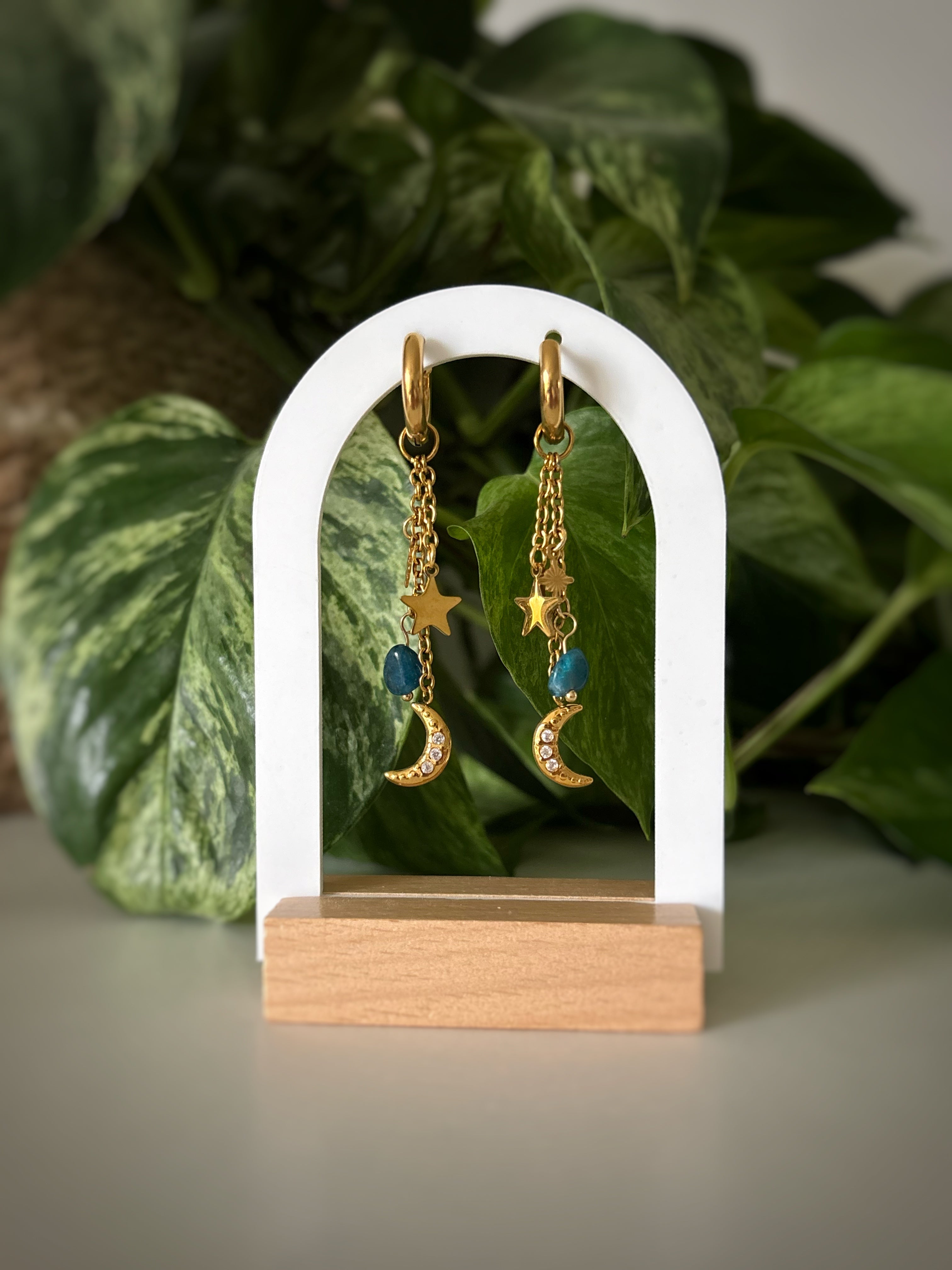Boucles d’oreilles Sansa - Apatite