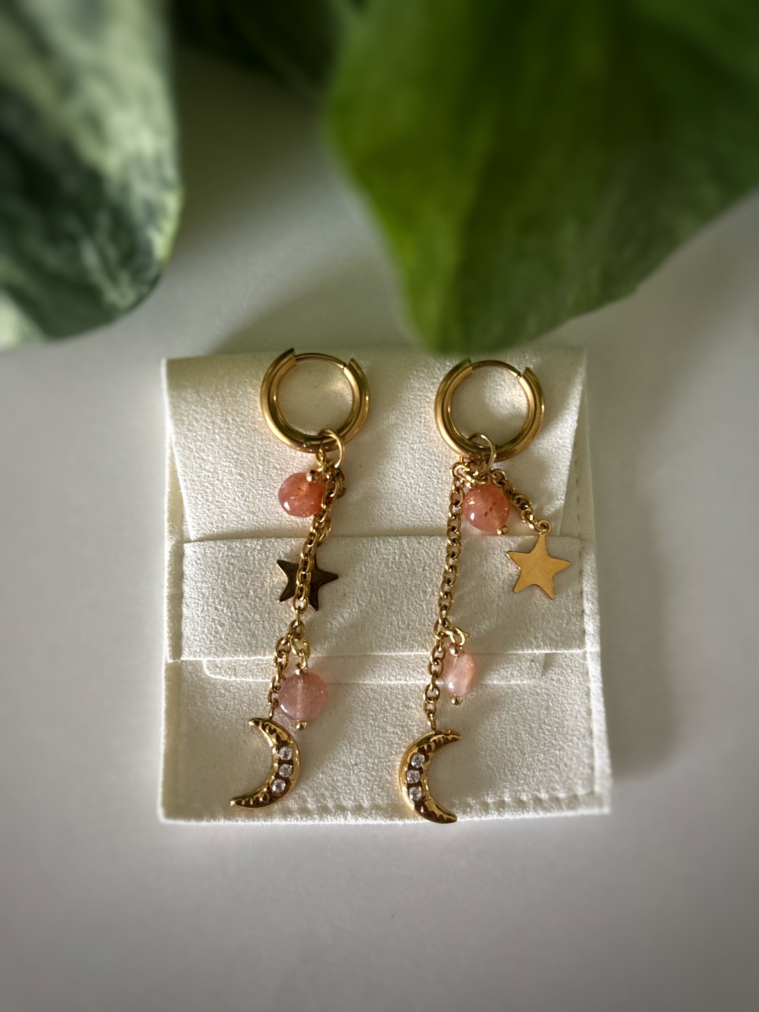 Boucles d’oreilles Sansa - Pierre de soleil