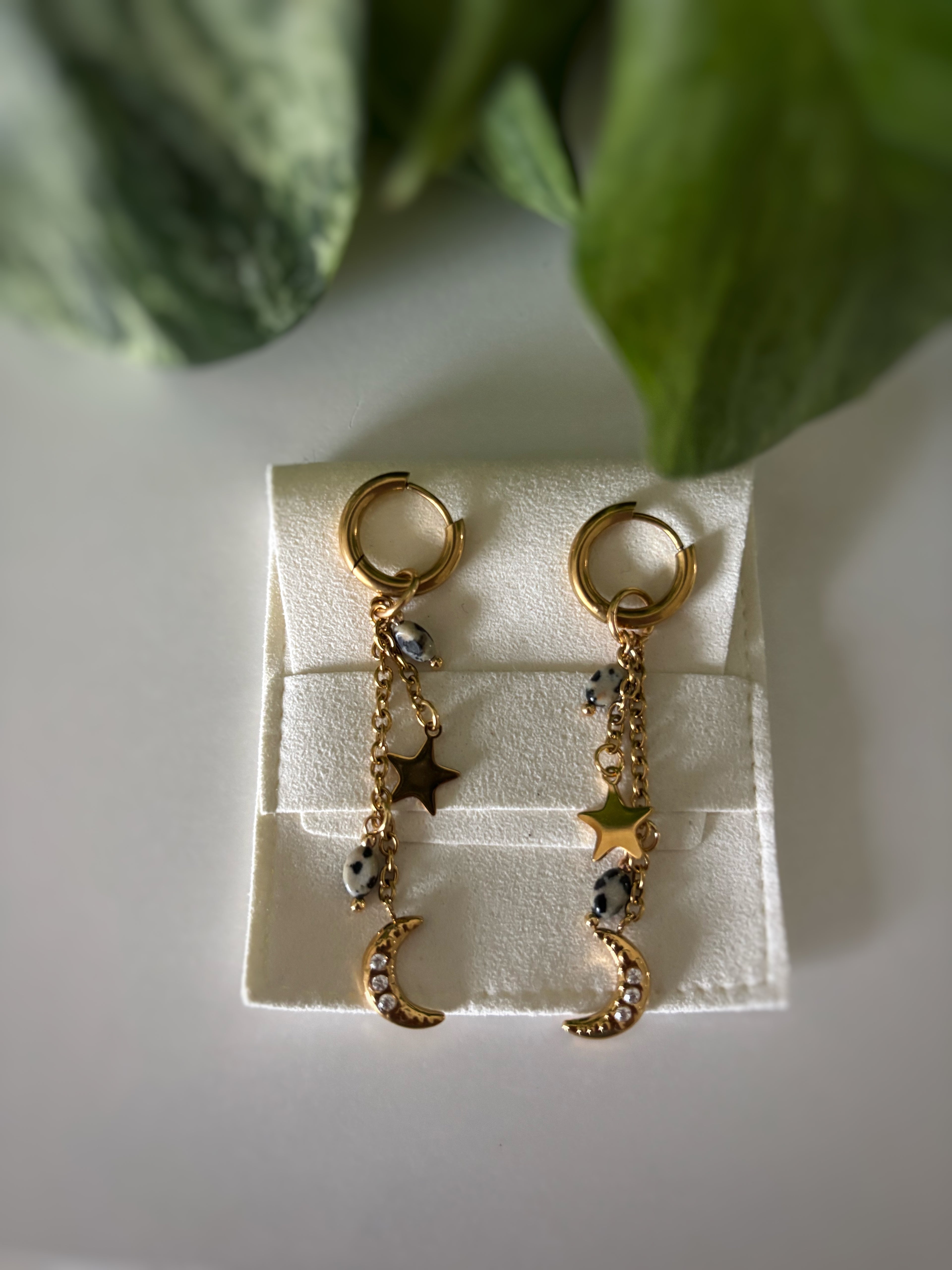 Boucles d’oreilles Sansa - Obsidienne mouchetée