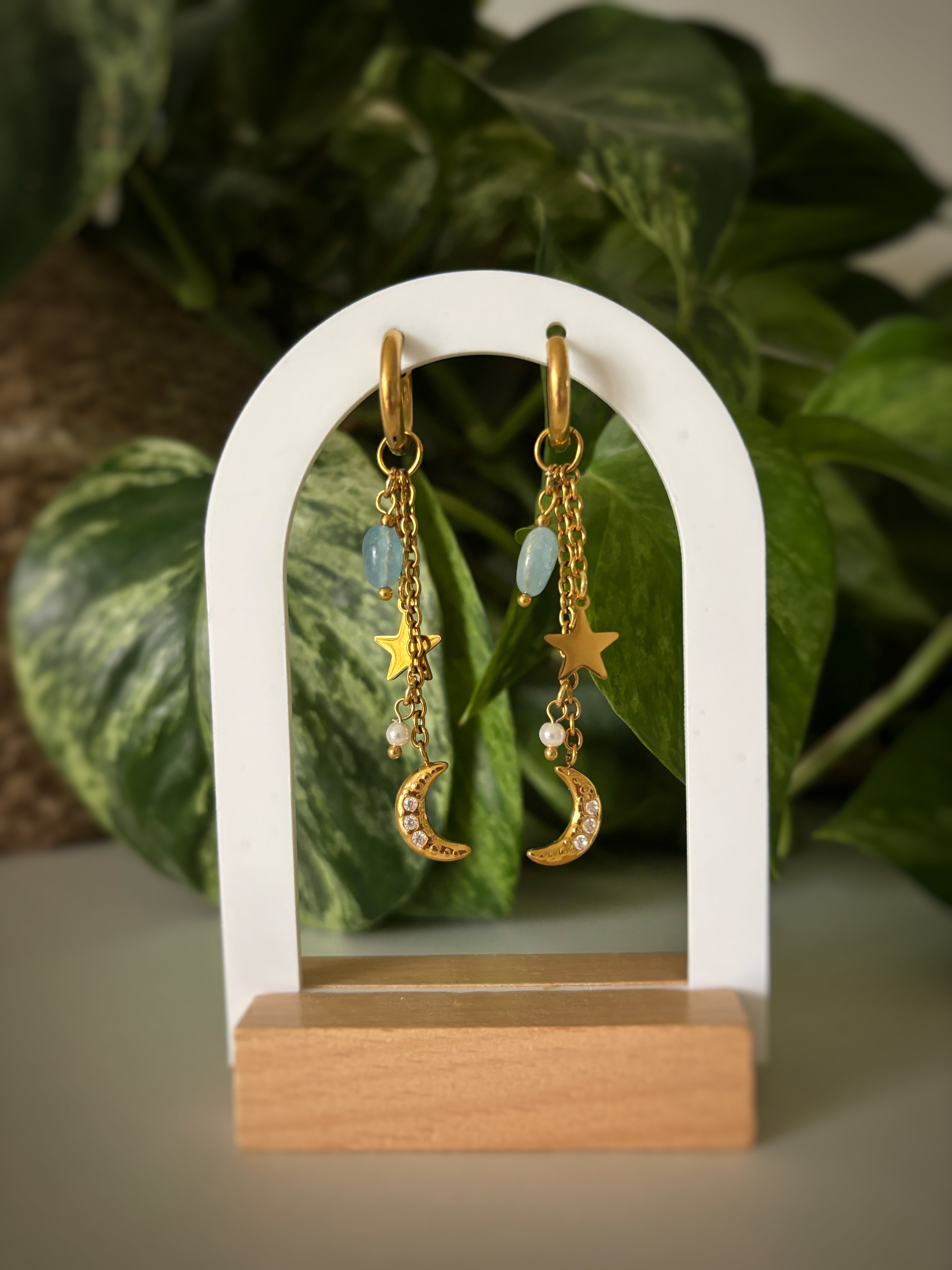 Boucles d’oreilles Sansa - Aigue-Marine