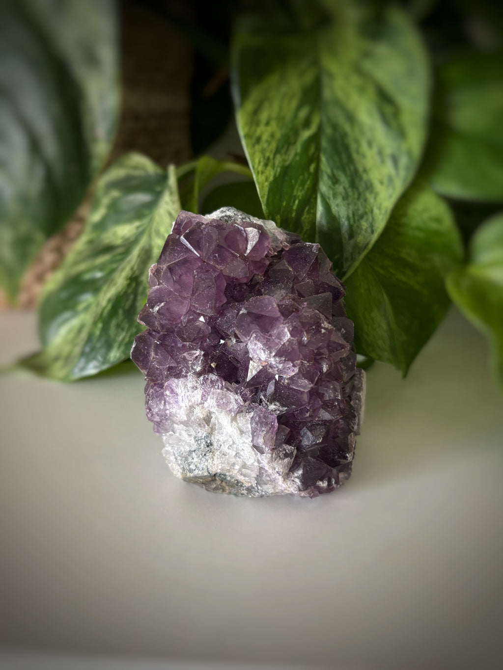 Géode améthyste 418g