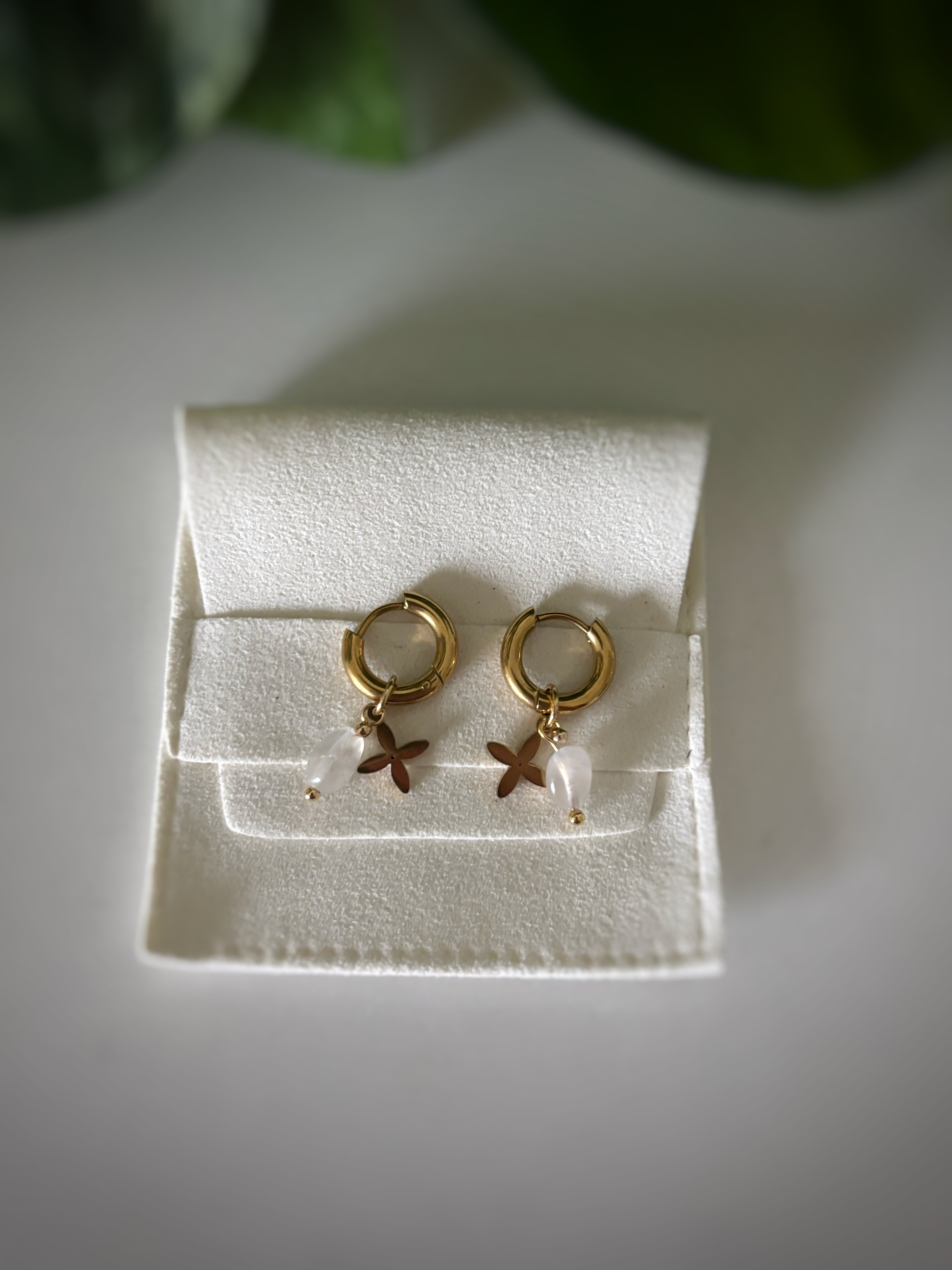 Boucles d’oreilles Arya - Pierre de lune