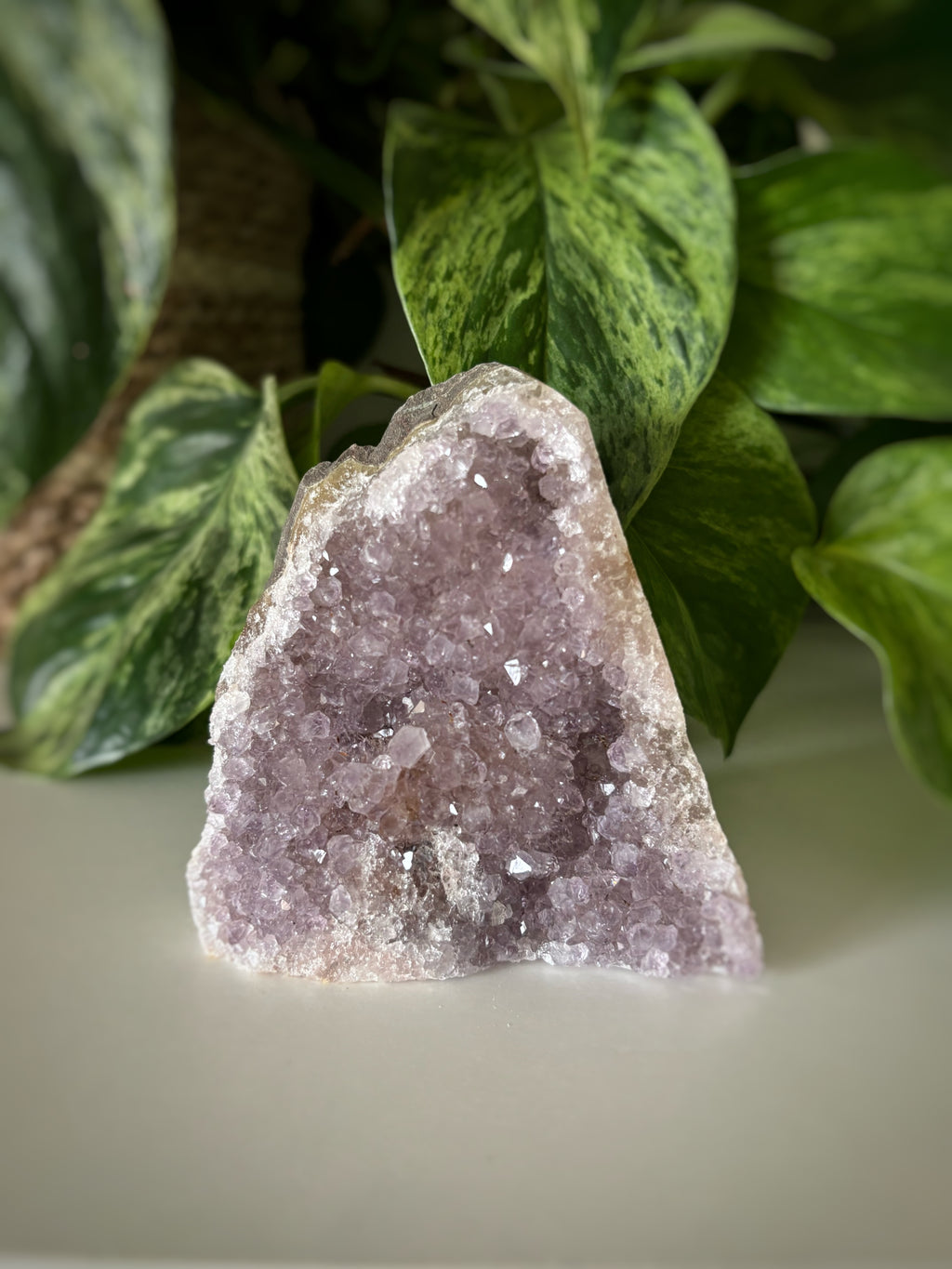Géode améthyste 346g