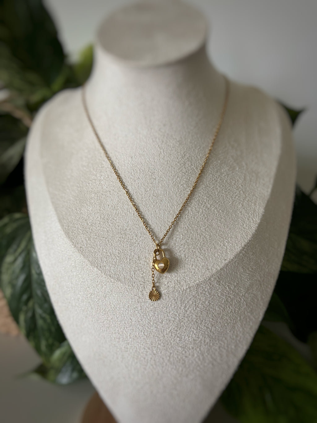 Collier cadenas - Sélénite