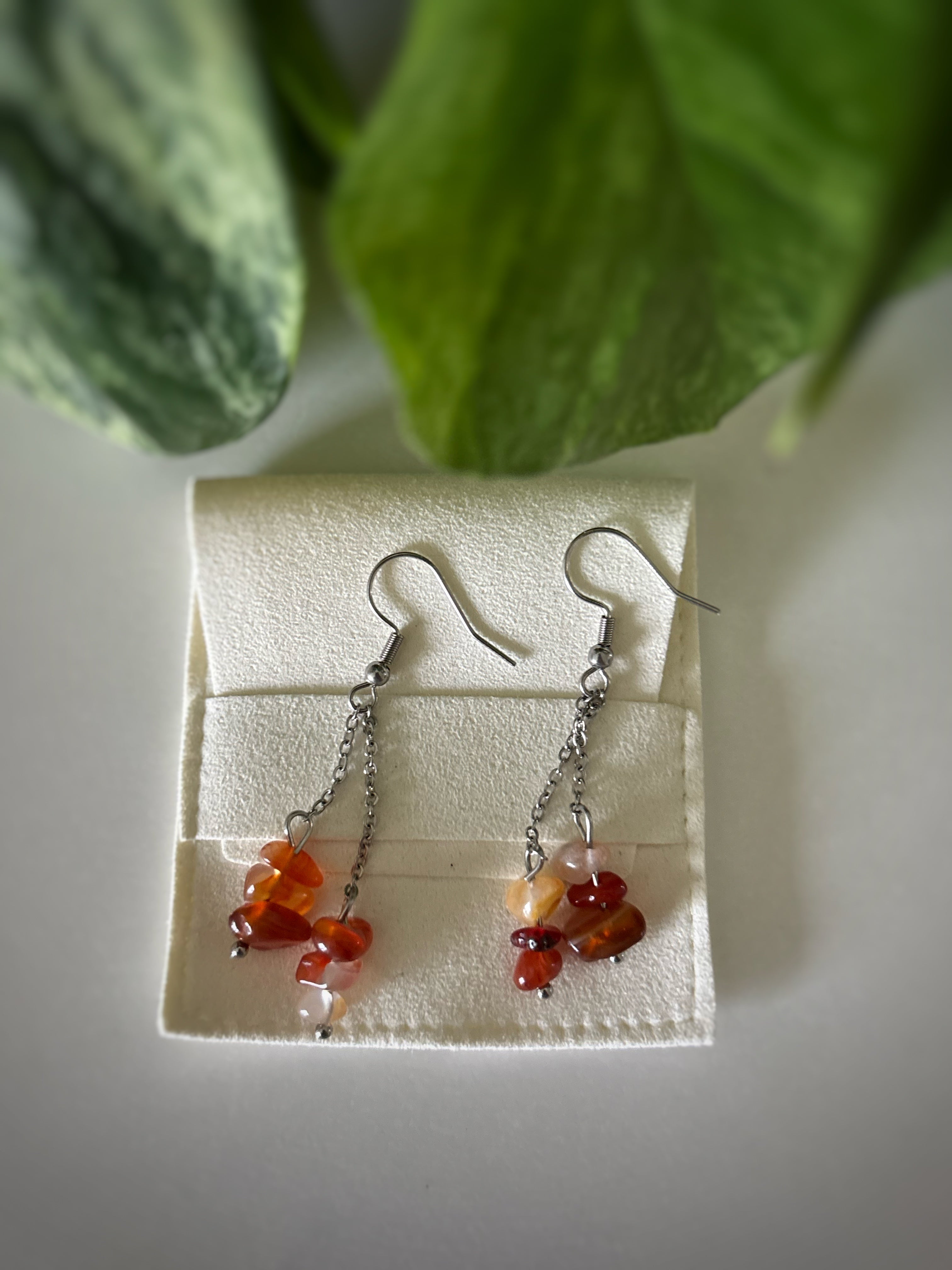 Boucles d’oreilles Iris - Cornaline