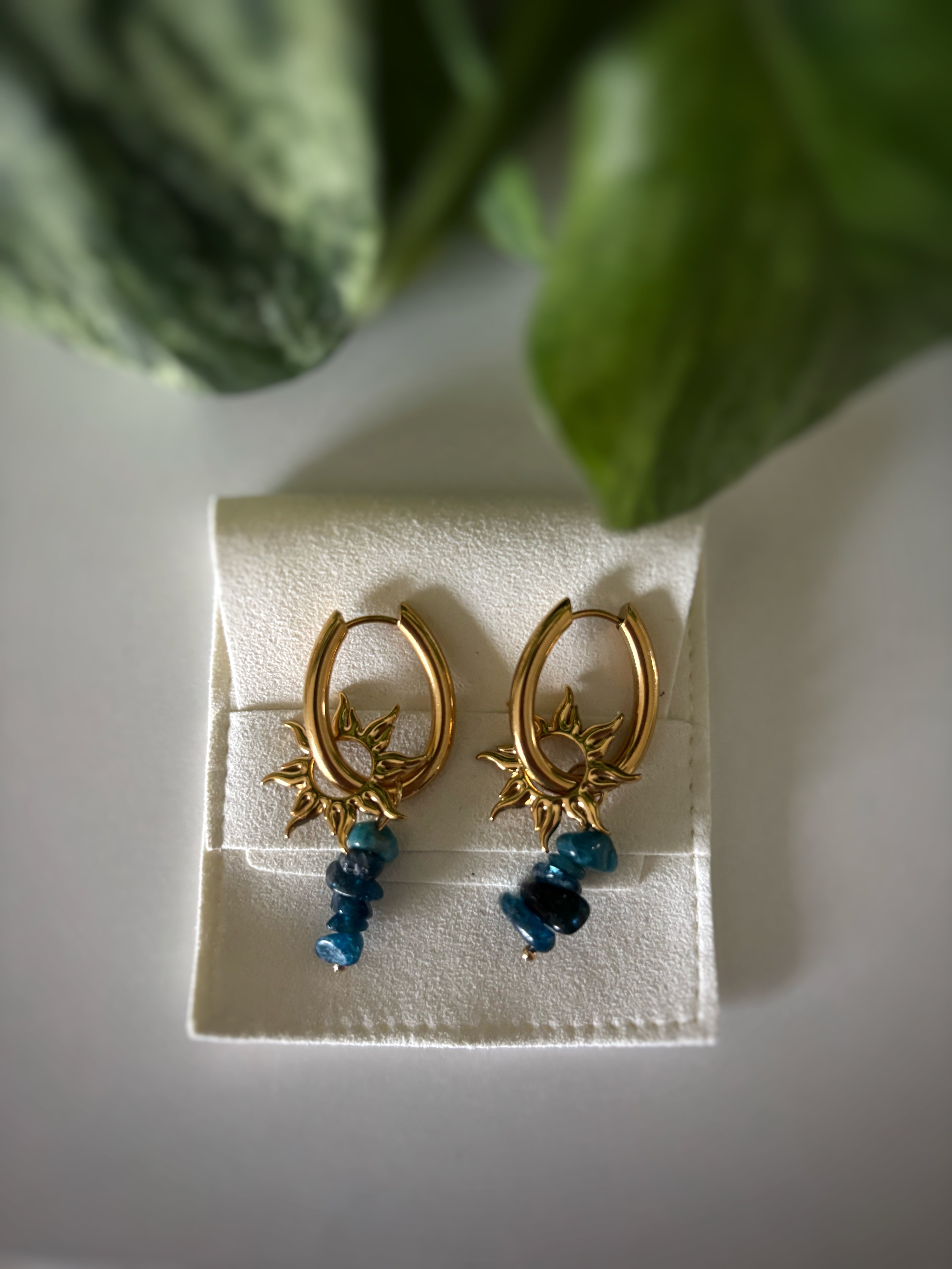 Boucles d’oreilles Luna - Apatite