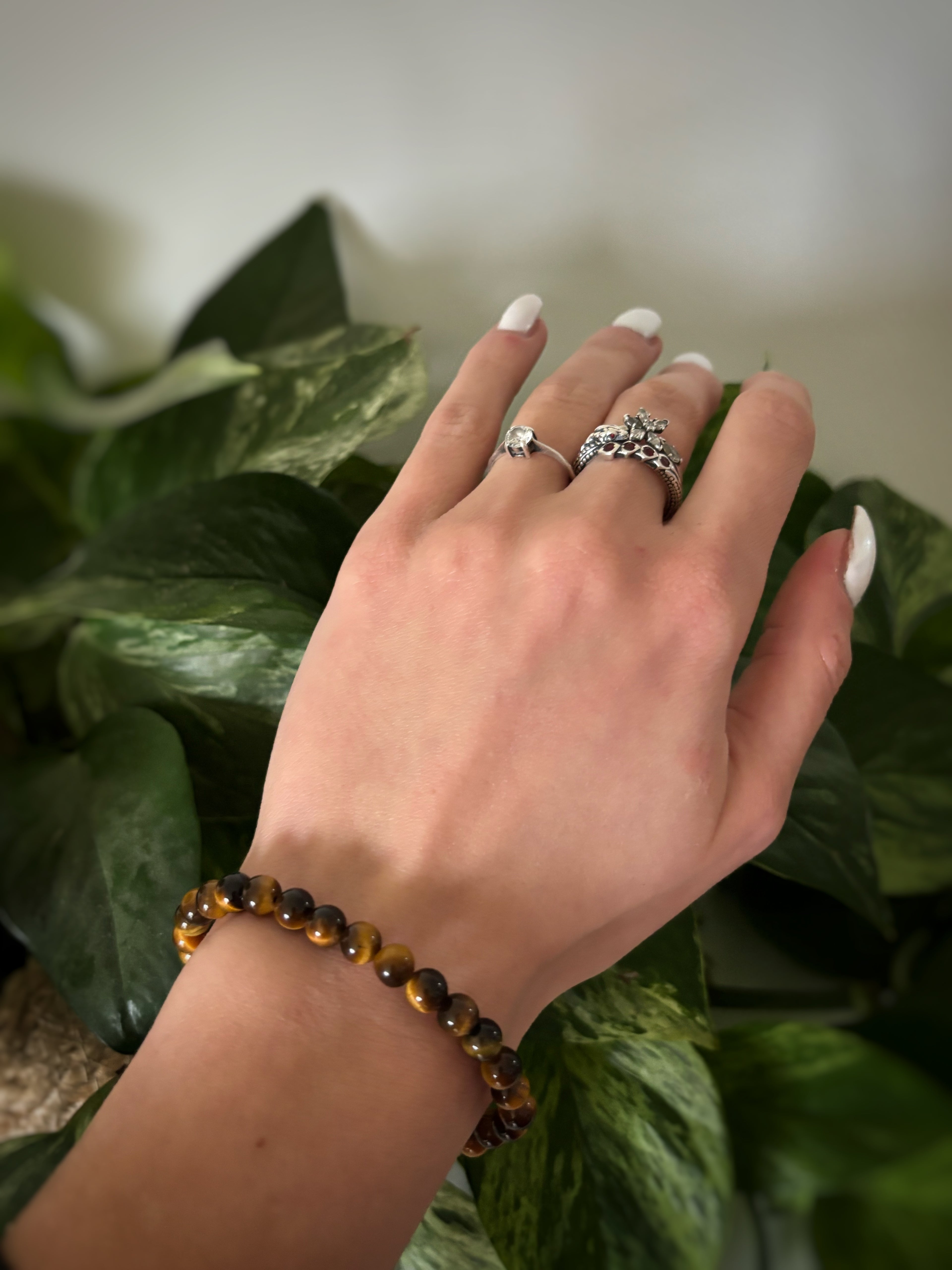 Bracelet Œil de Tigre – 6 mm