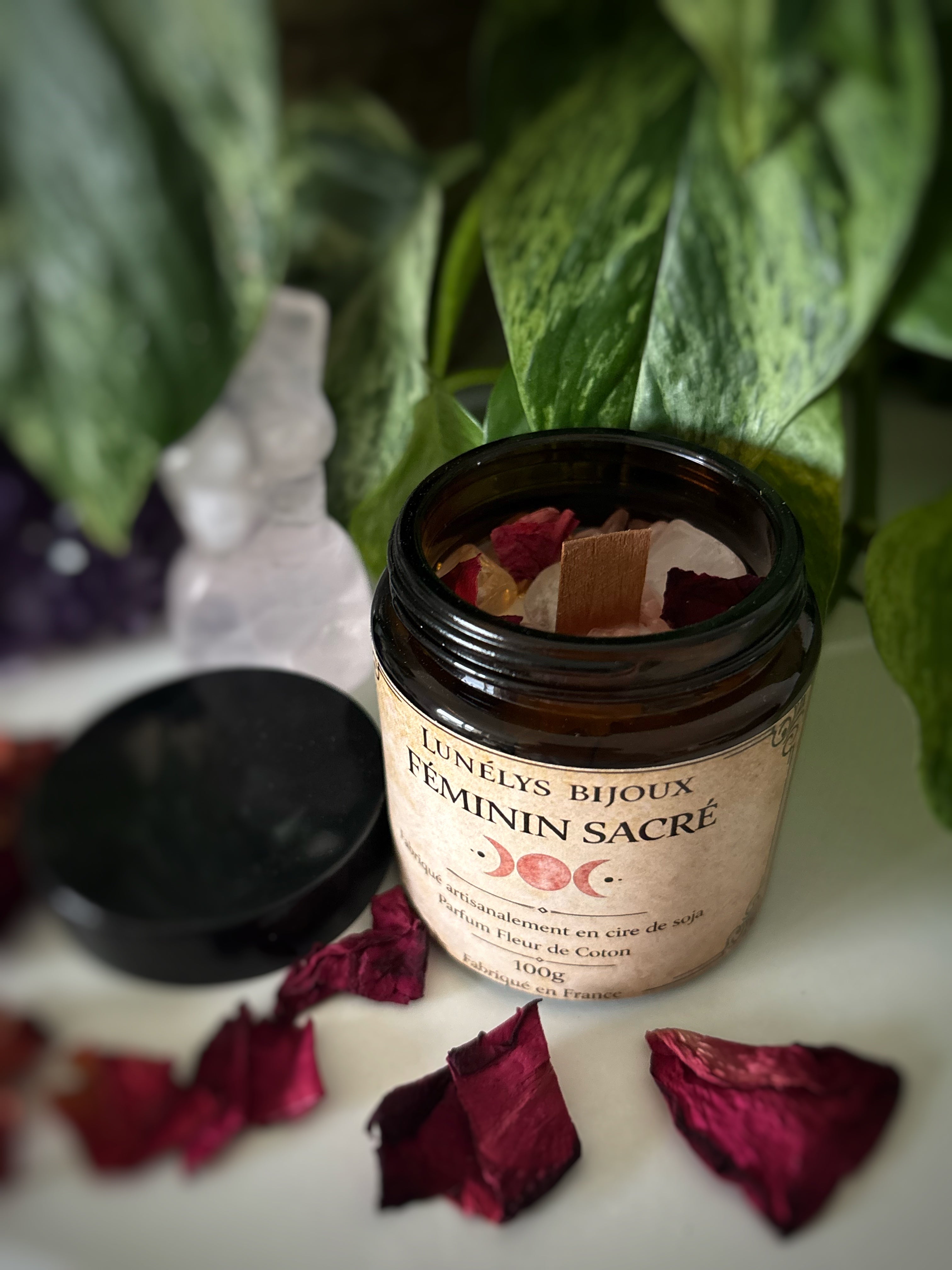 Bougie Artisanale féminin sacré - 100g