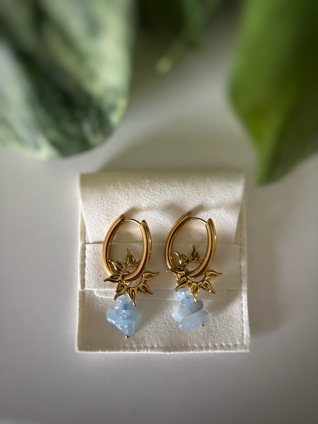 Boucles d’oreilles Luna - Aigue-Marine