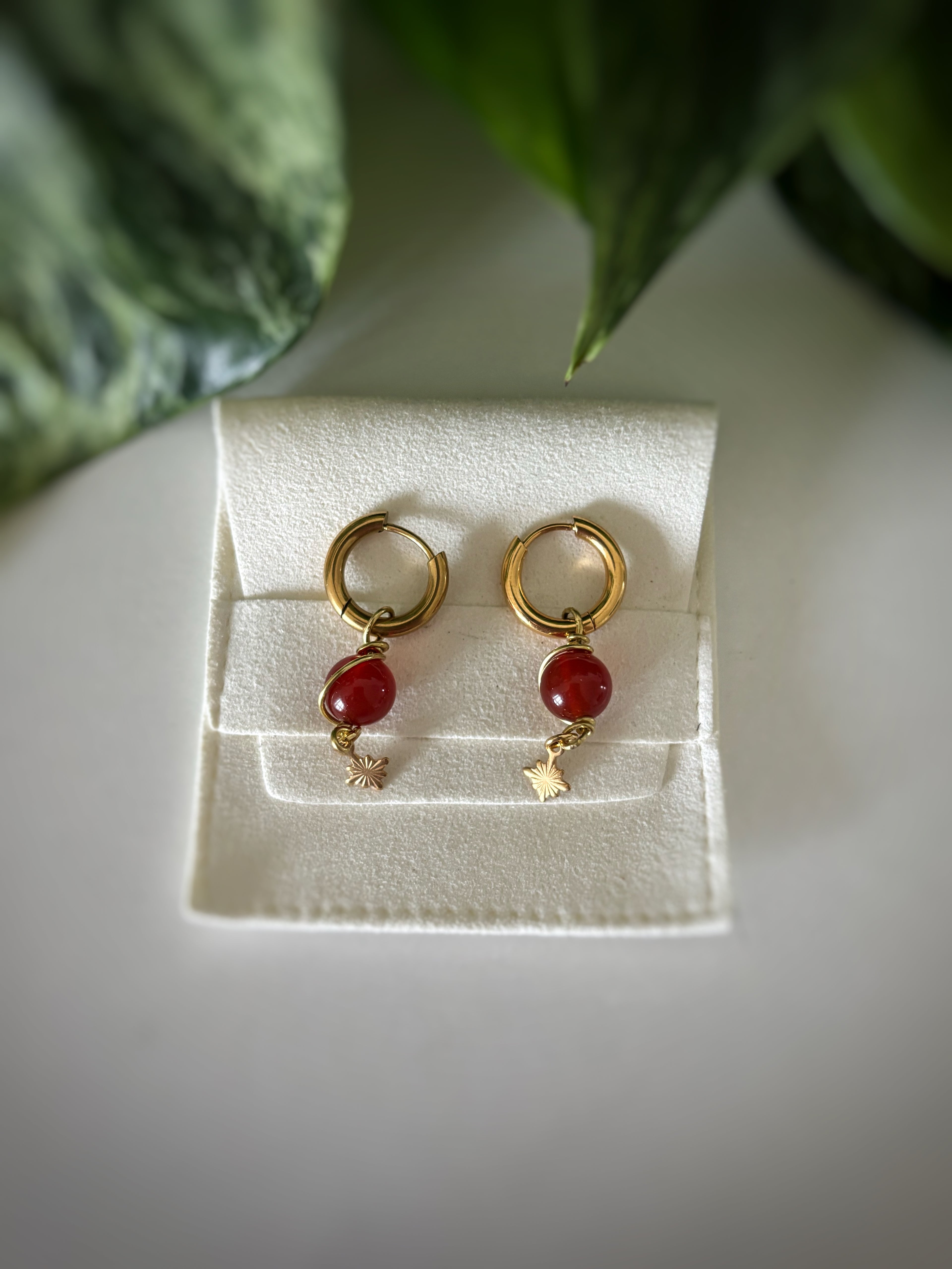 Boucles d’oreilles - Cornaline
