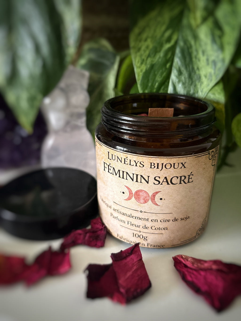Bougie Artisanale féminin sacré - 100g