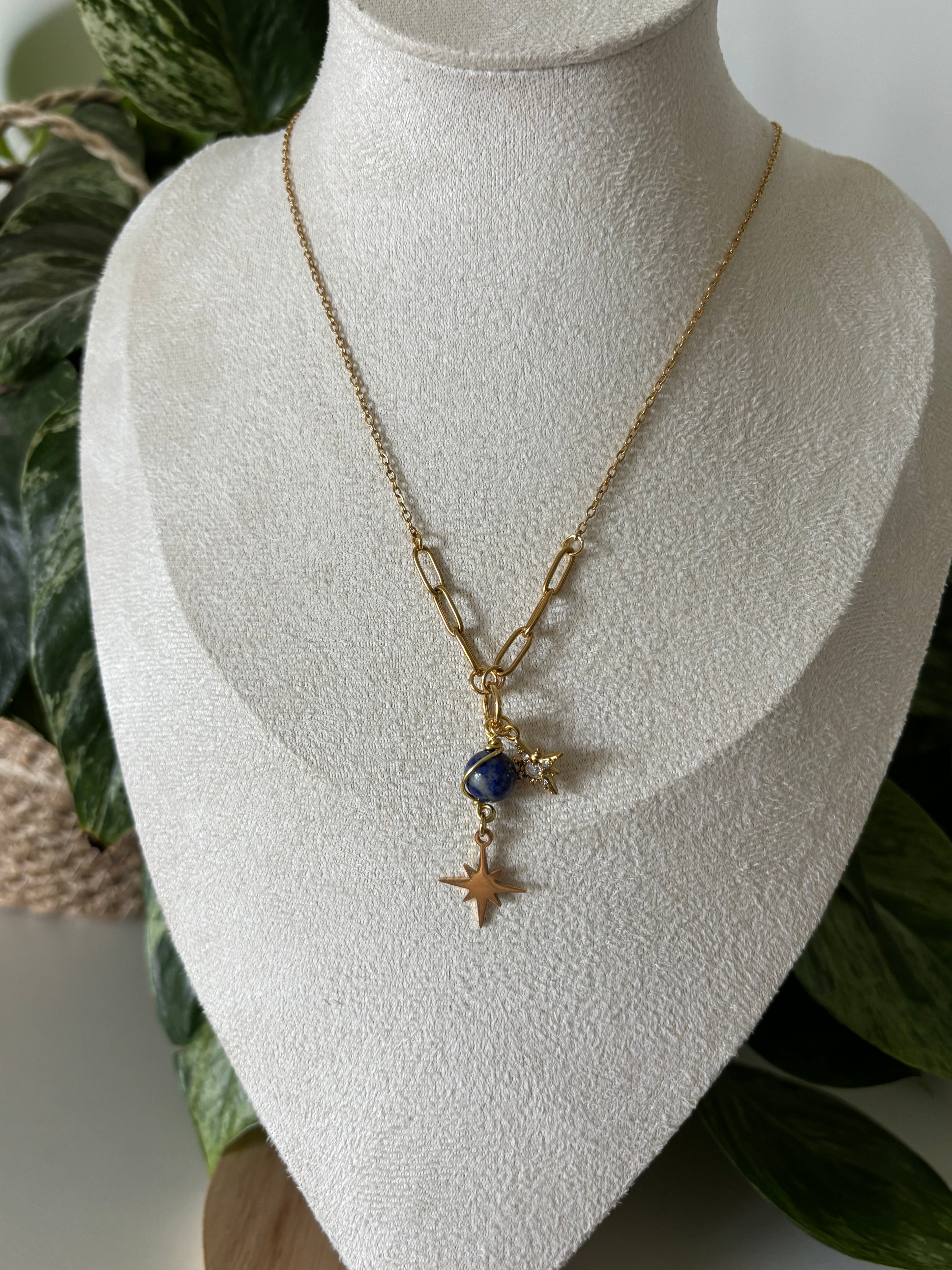 Collier étoile - Lapis Lazuli