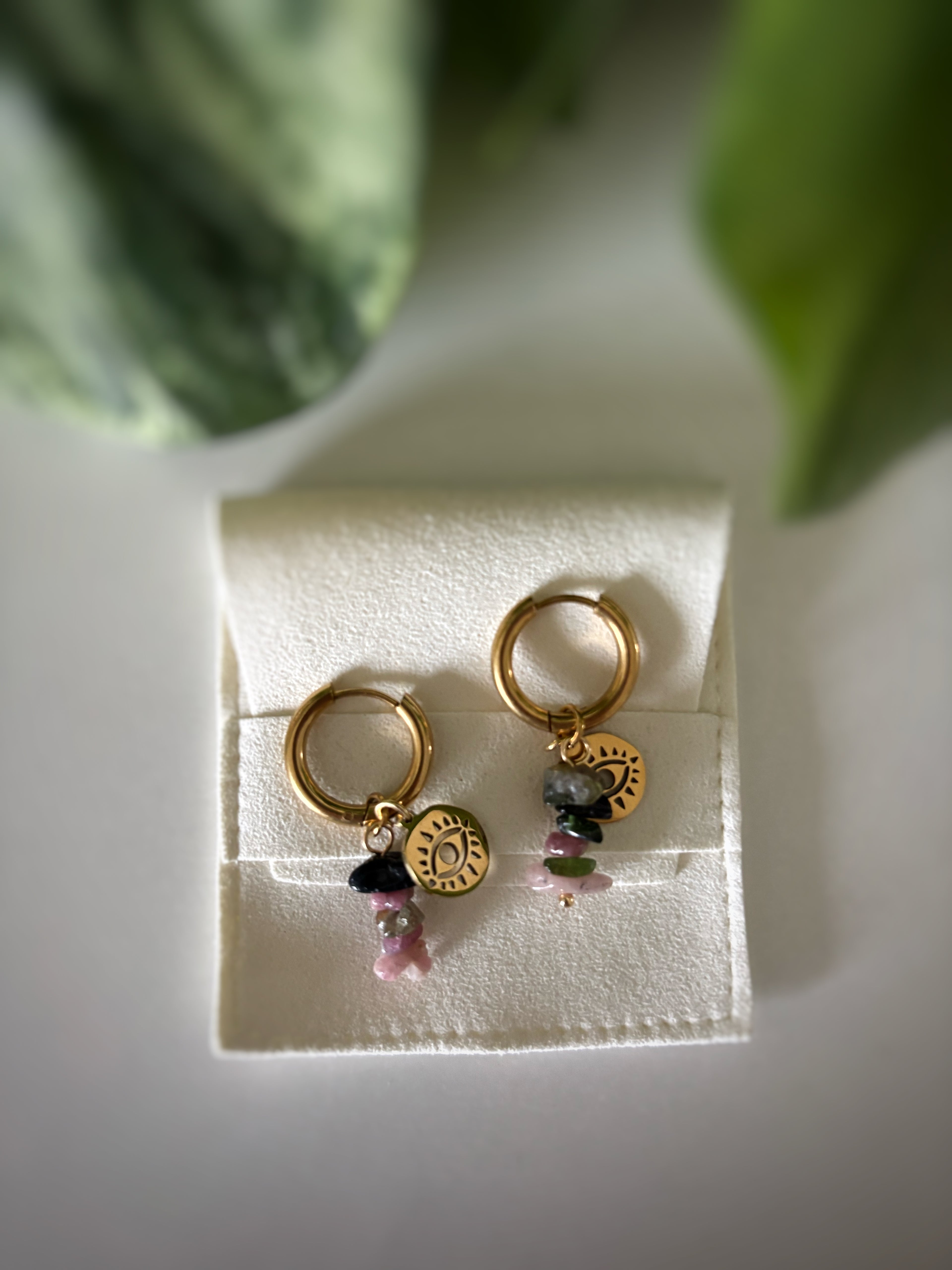 Boucles d’oreilles - fluorite