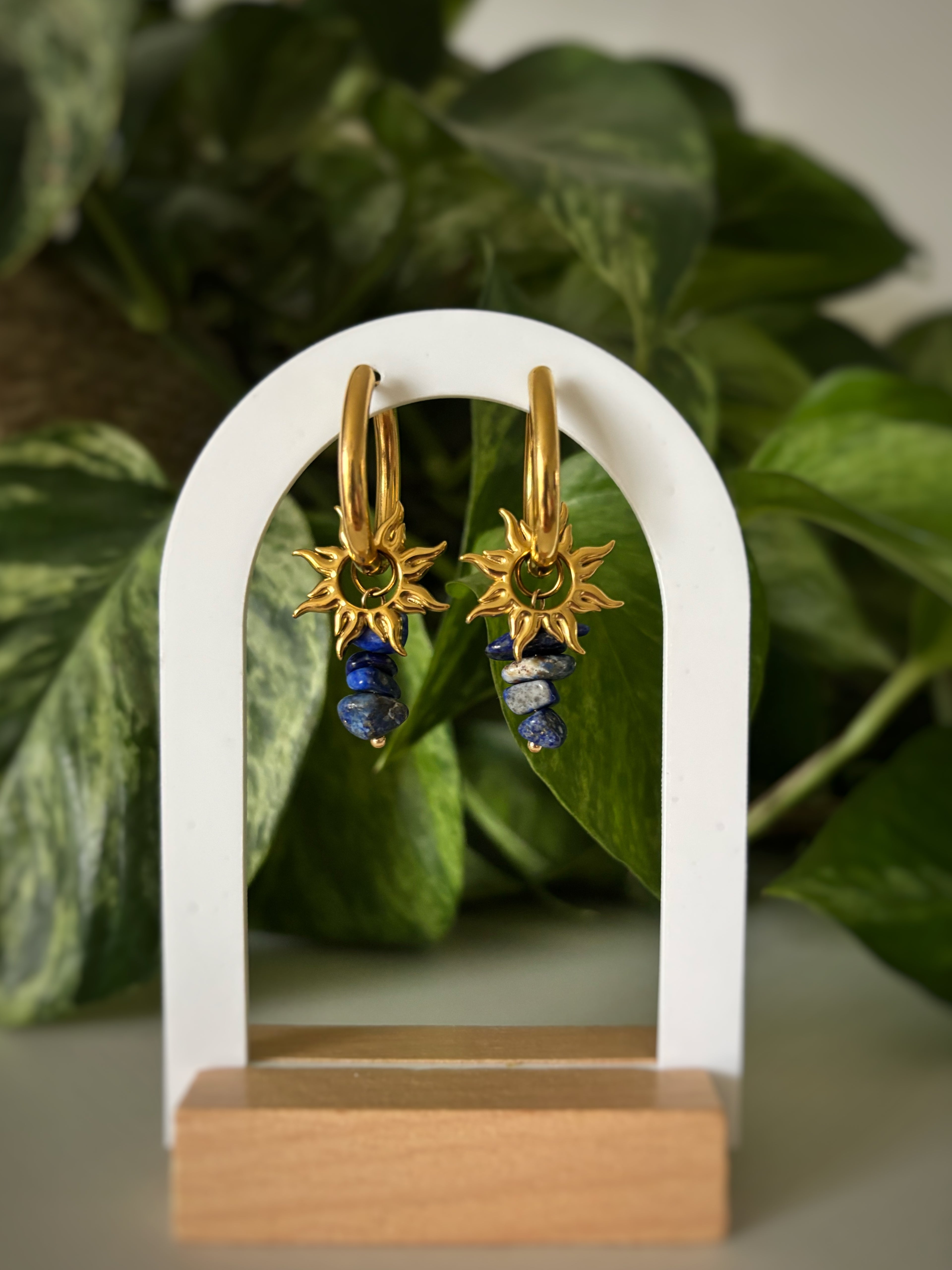Boucles d’oreilles Luna - Lapis-lazuli